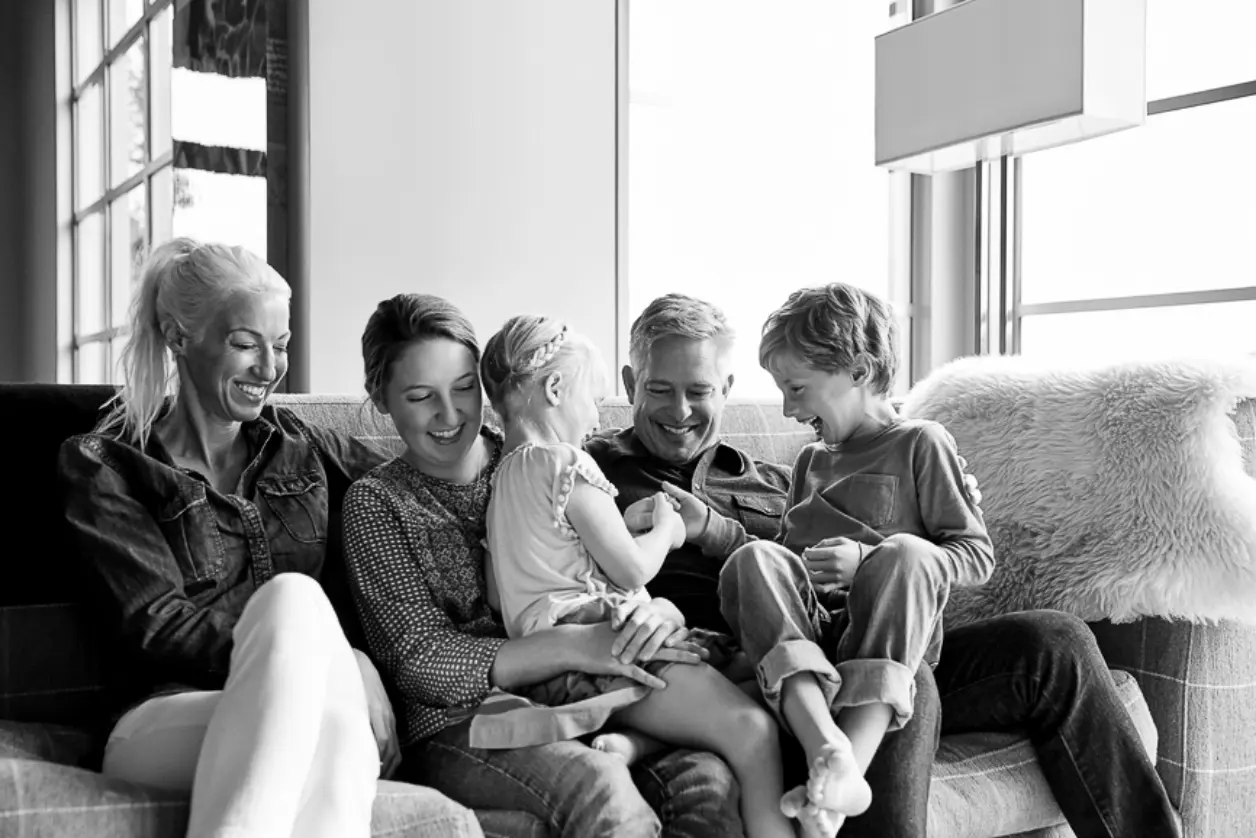 Family On Couch