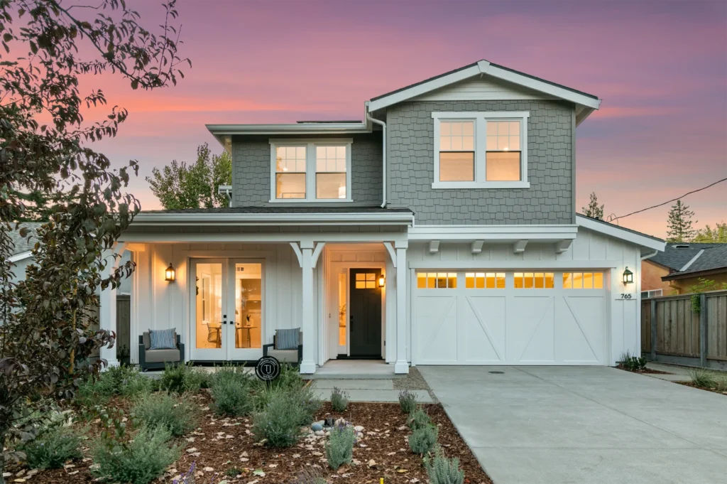 Menlo Park Cottage Style New Home Exterior