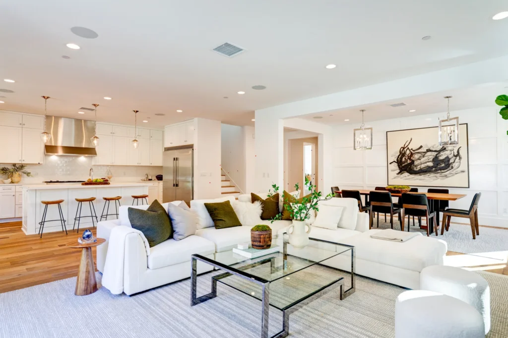 Hollywood custom home living room