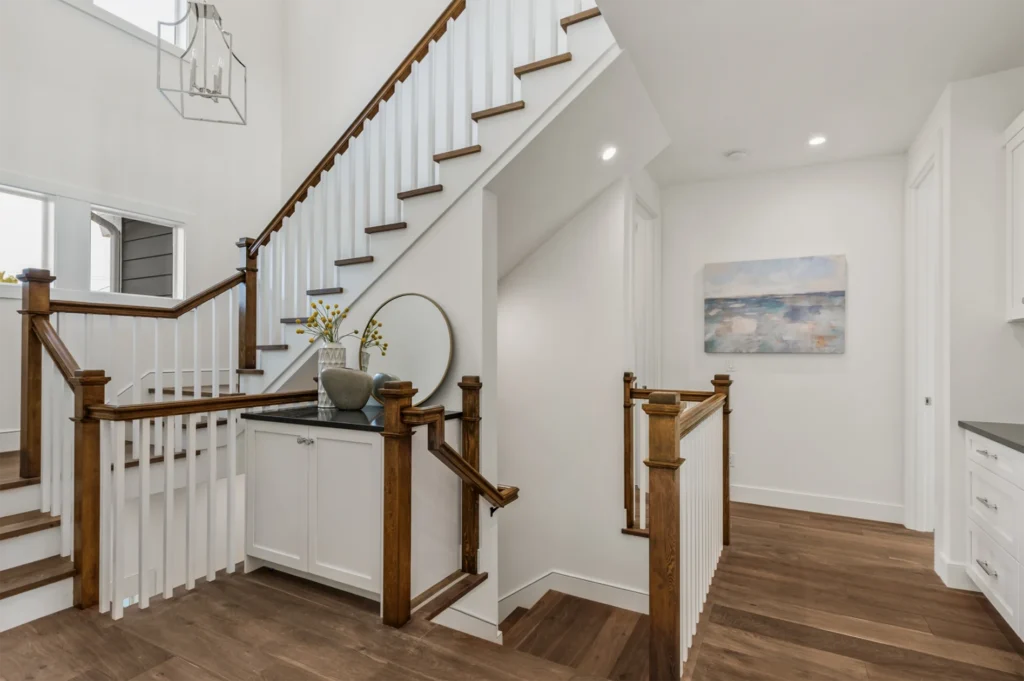 Seattle Traditional Style home multi-level stairway