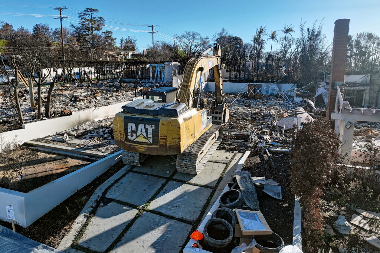 TJH Pacific Palisades Fire Cleanup Rebuilding - Bloomberg Feature