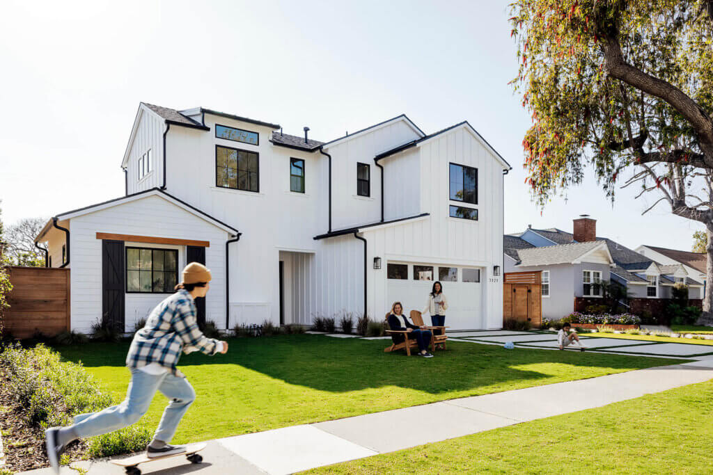 TJH Southern California homeowners spending time together as a family, captured in a TJH home.