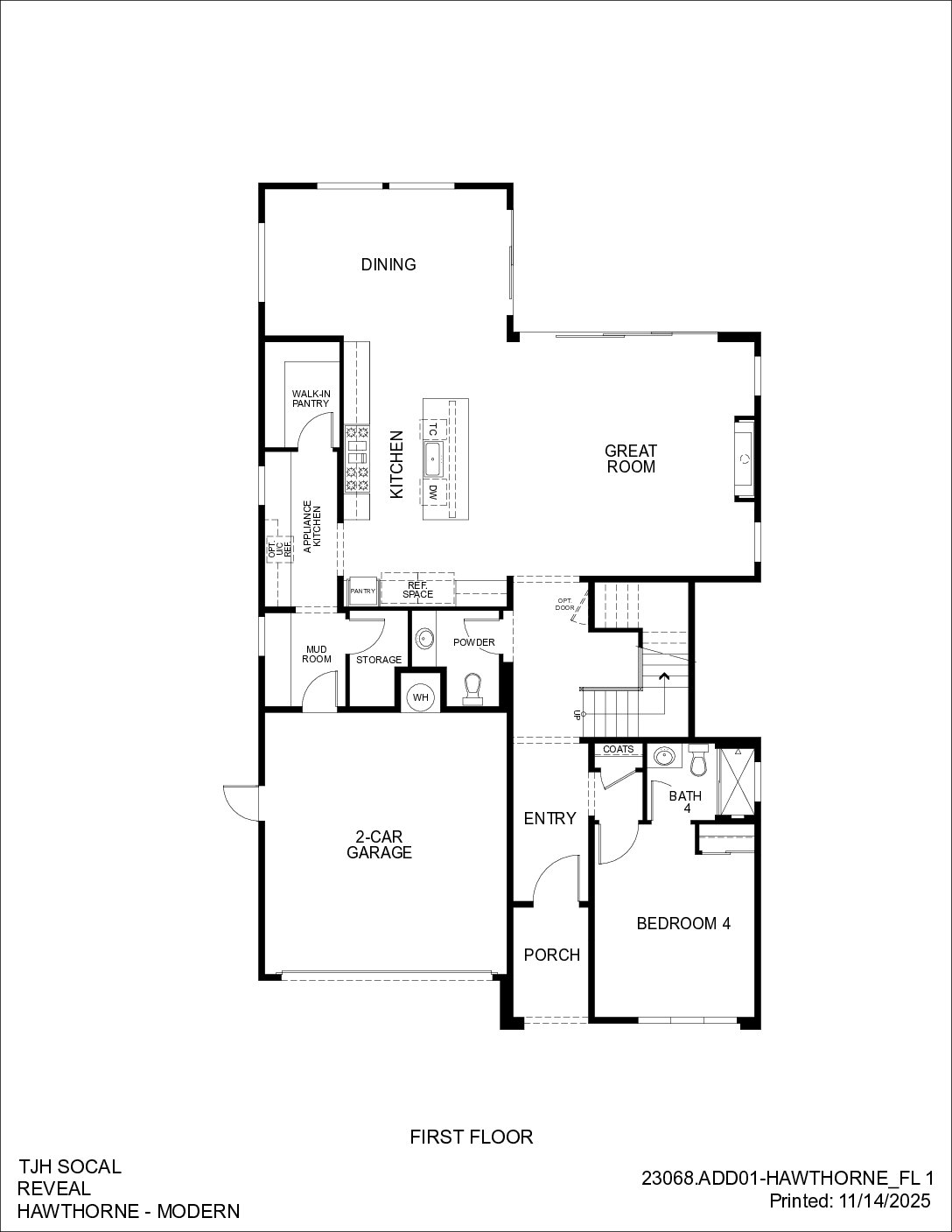 Palisades – Hawthorne – Transitional — First Floor