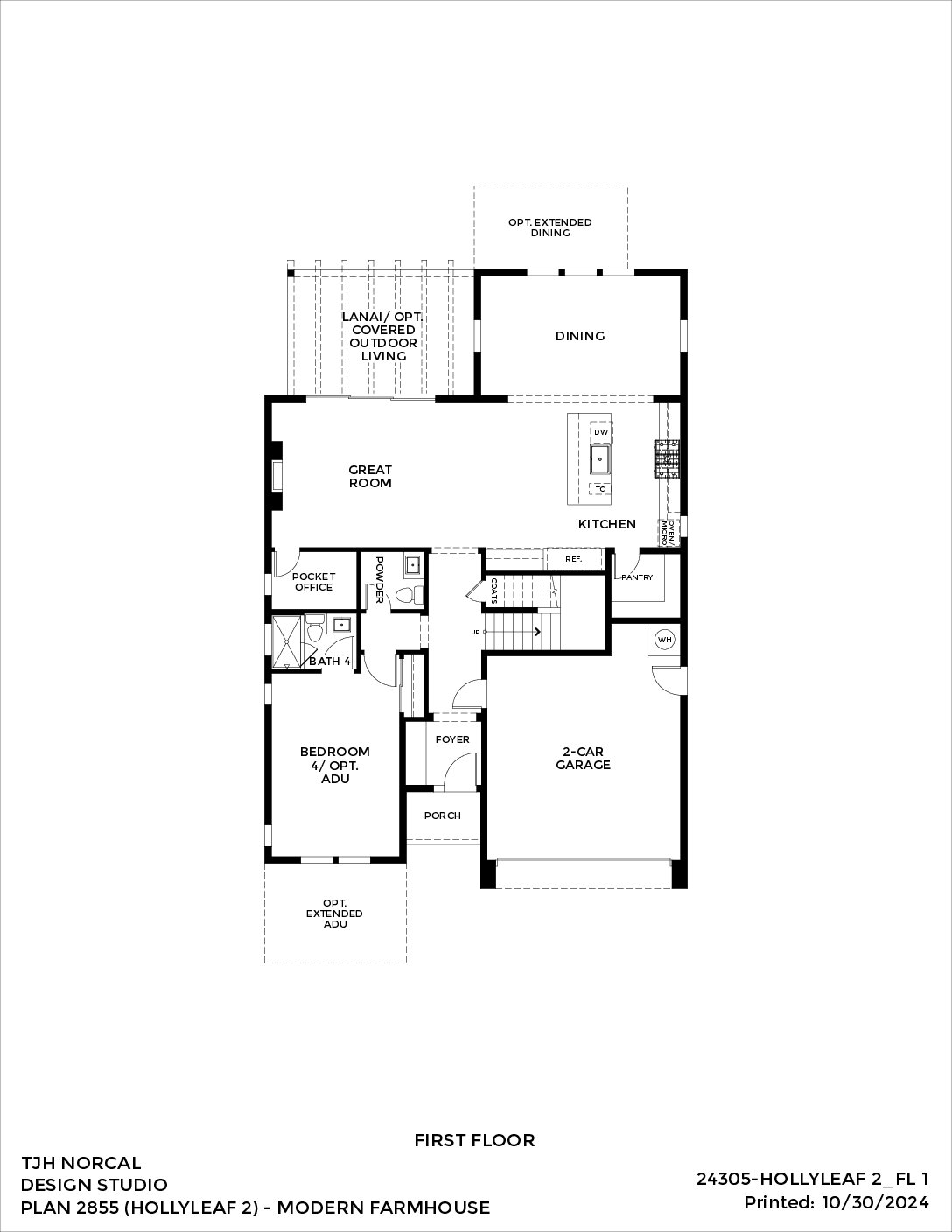 Northern California – Hollyleaf – Transitional — First Floor