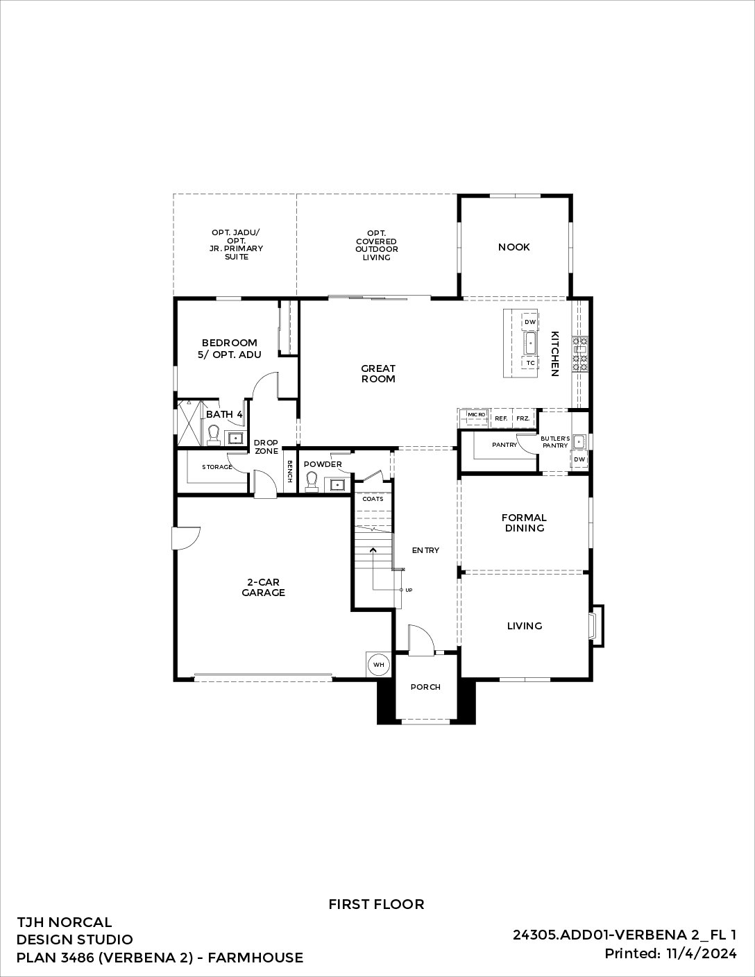 Northern California – Verbena – Traditional — First Floor