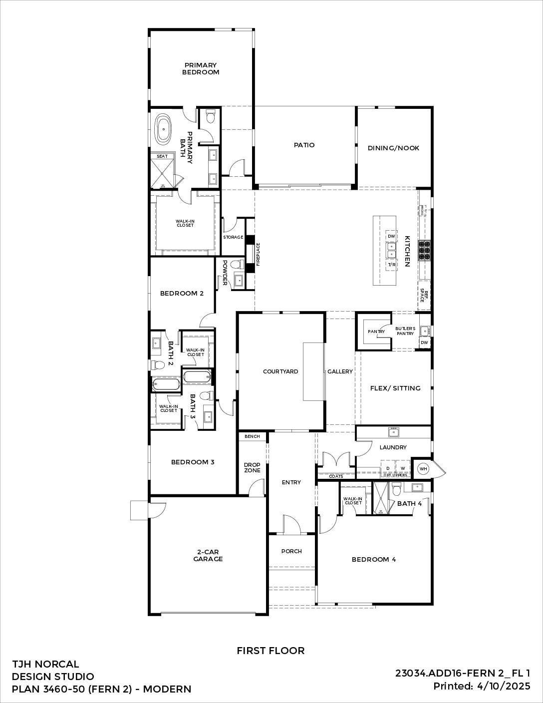 Northern California – Fern – Modern — First Floor