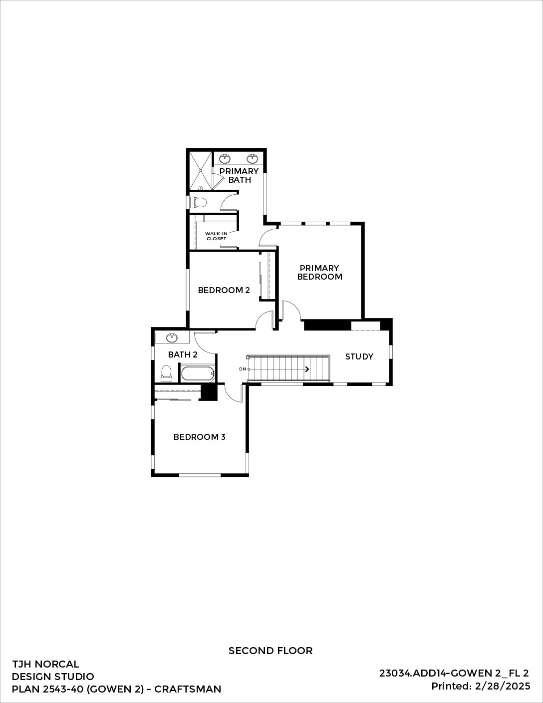 Northern California – Gowen – Craftsman — Second Floor