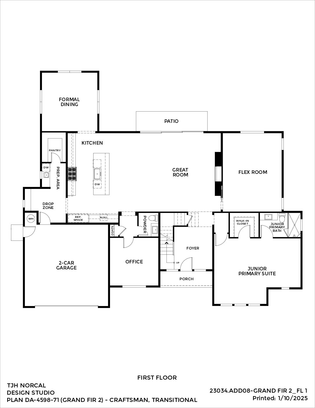 Northern California – Grand Fir – Transitional — First Floor