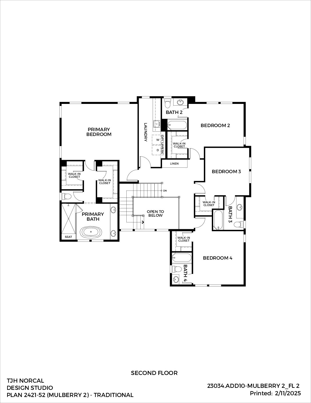 Northern California – Mulberry – Modern — Second Floor