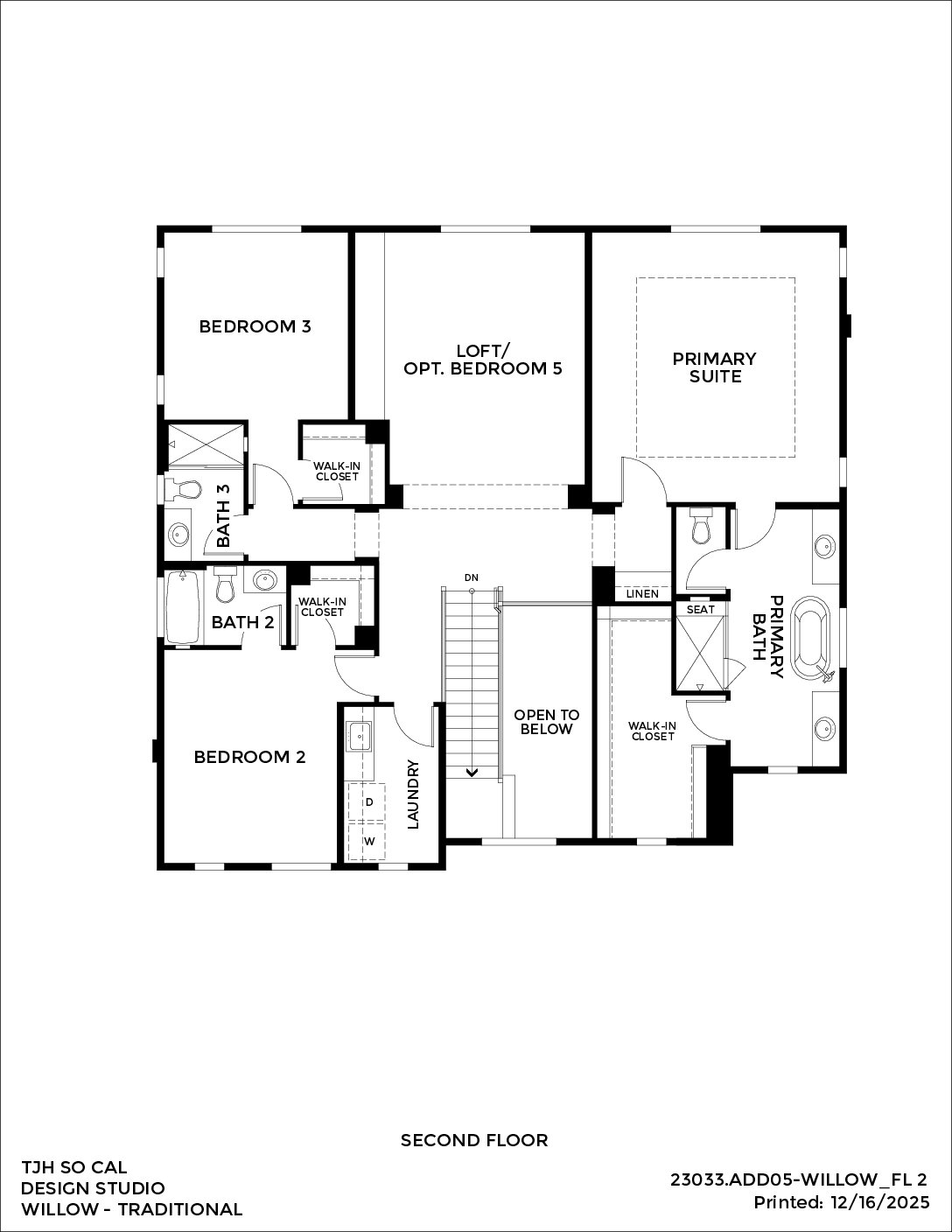 Palisades – Willow – Traditional — Second Floor