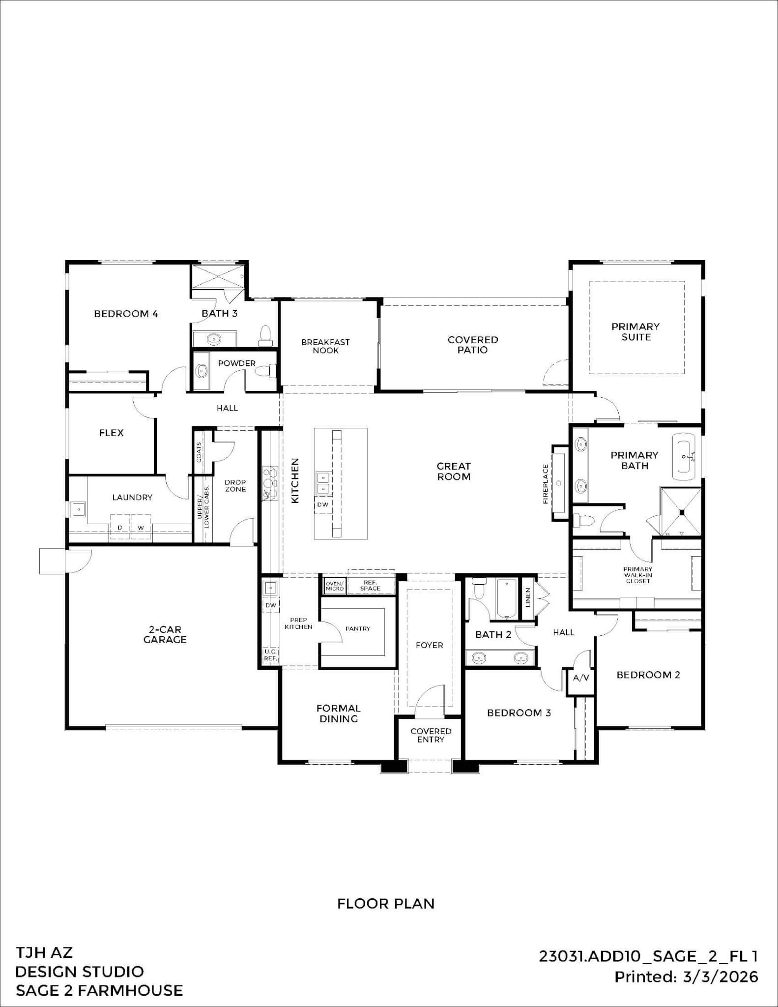 Thomas James Homes Arizona Sage floorplan