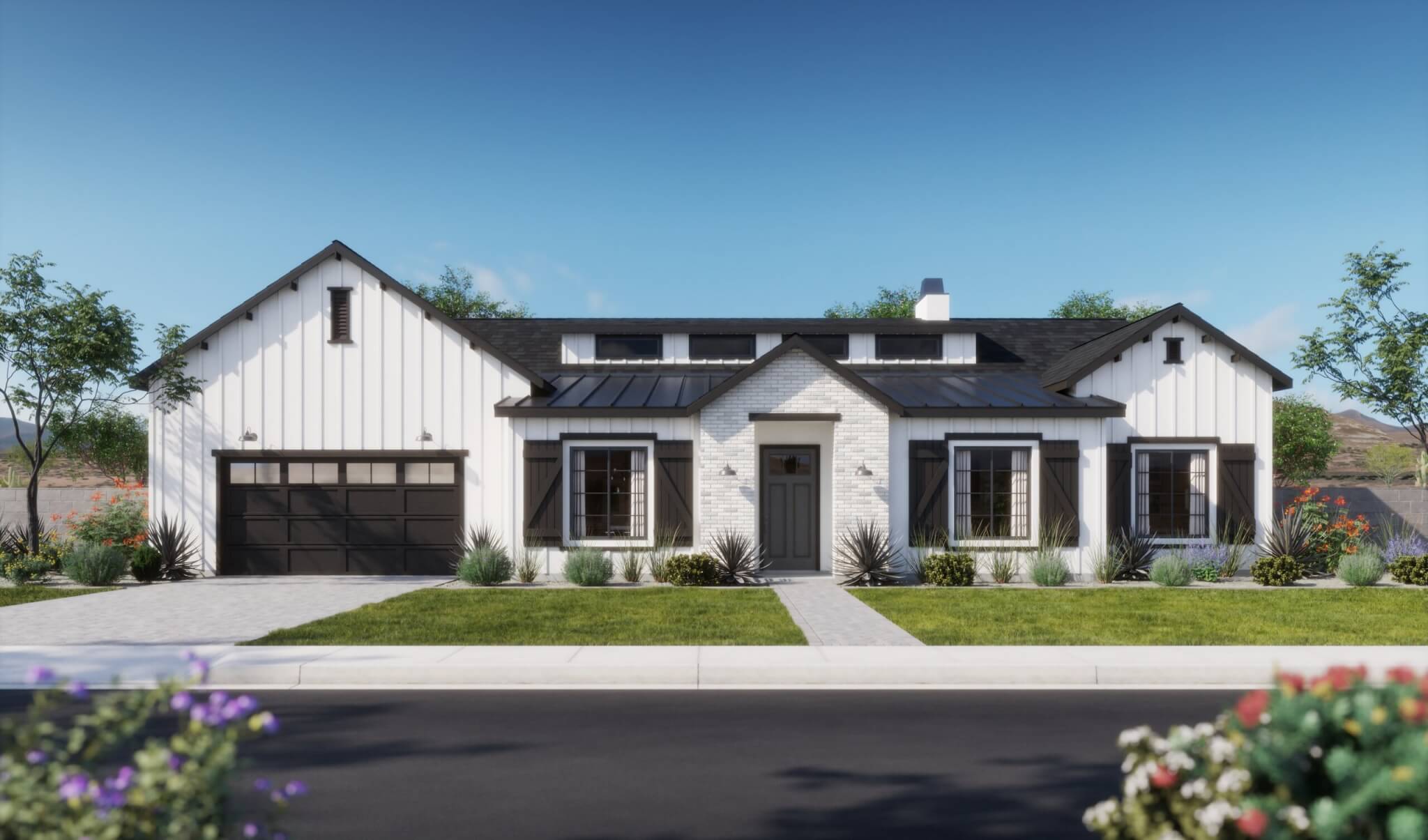 Thomas James Homes Arizona Sage floorplan with a Farmhouse exterior style