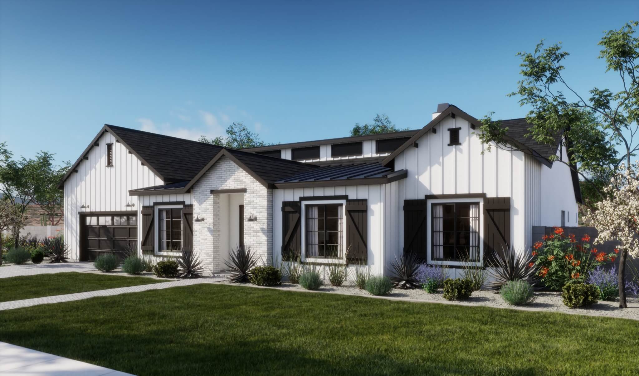 Thomas James Homes Arizona Sage floorplan with a Farmhouse exterior style