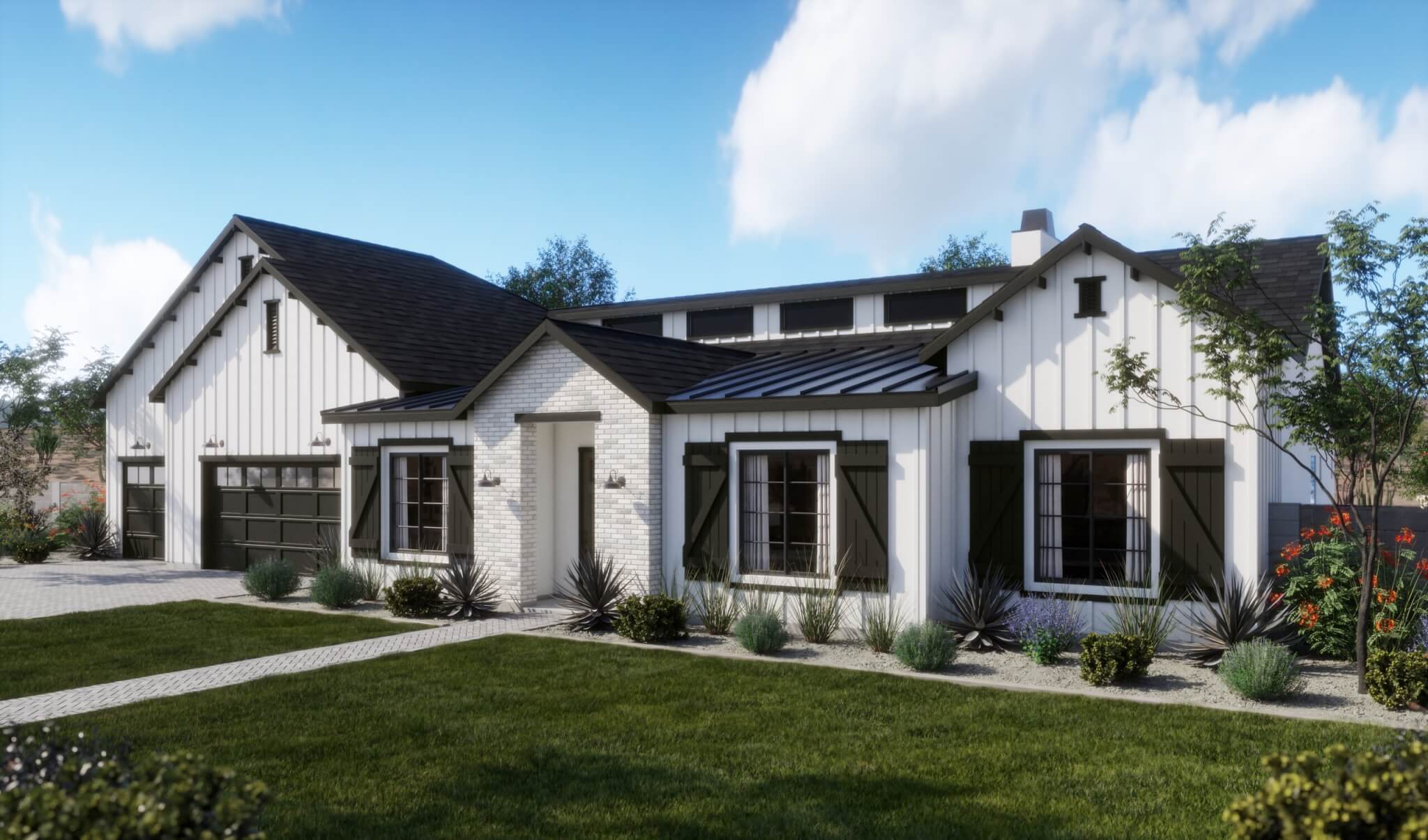 Thomas James Homes Arizona Sage floorplan with a Farmhouse exterior style