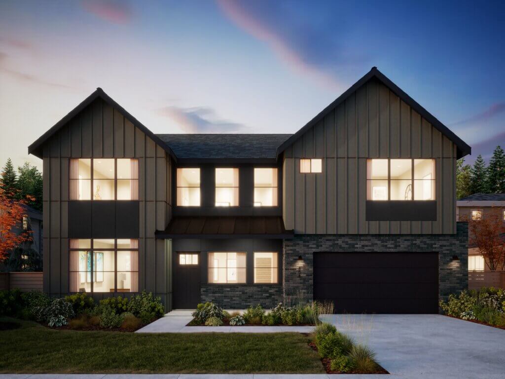 Thomas James Homes Pacific Northwest Alder floorplan with a Farmhouse exterior style