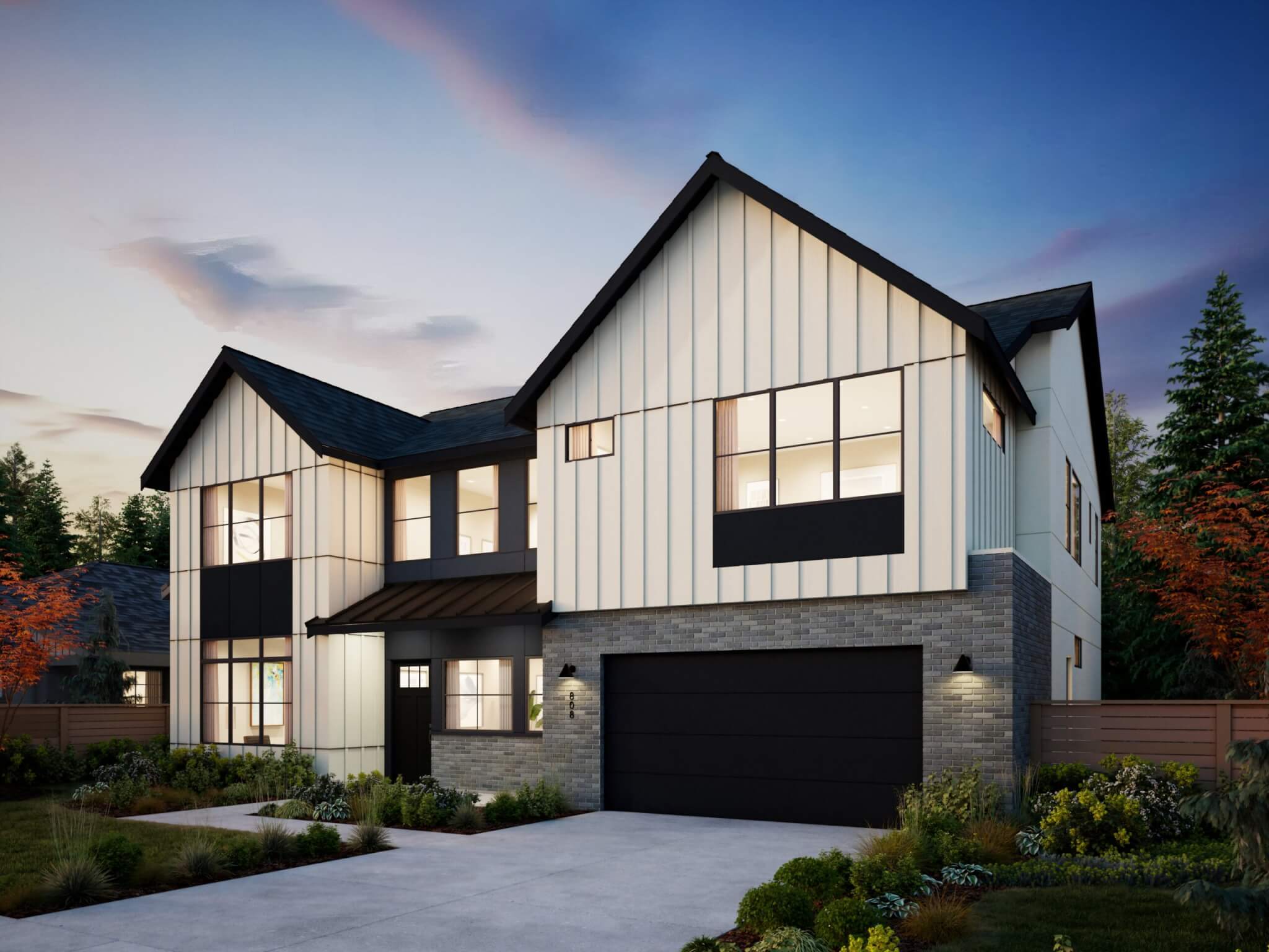 Thomas James Homes Pacific Northwest Alder floorplan with a Farmhouse exterior style