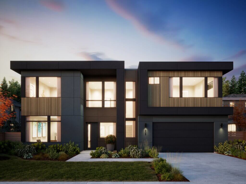 Thomas James Homes Pacific Northwest Alder floorplan with a Modern exterior style