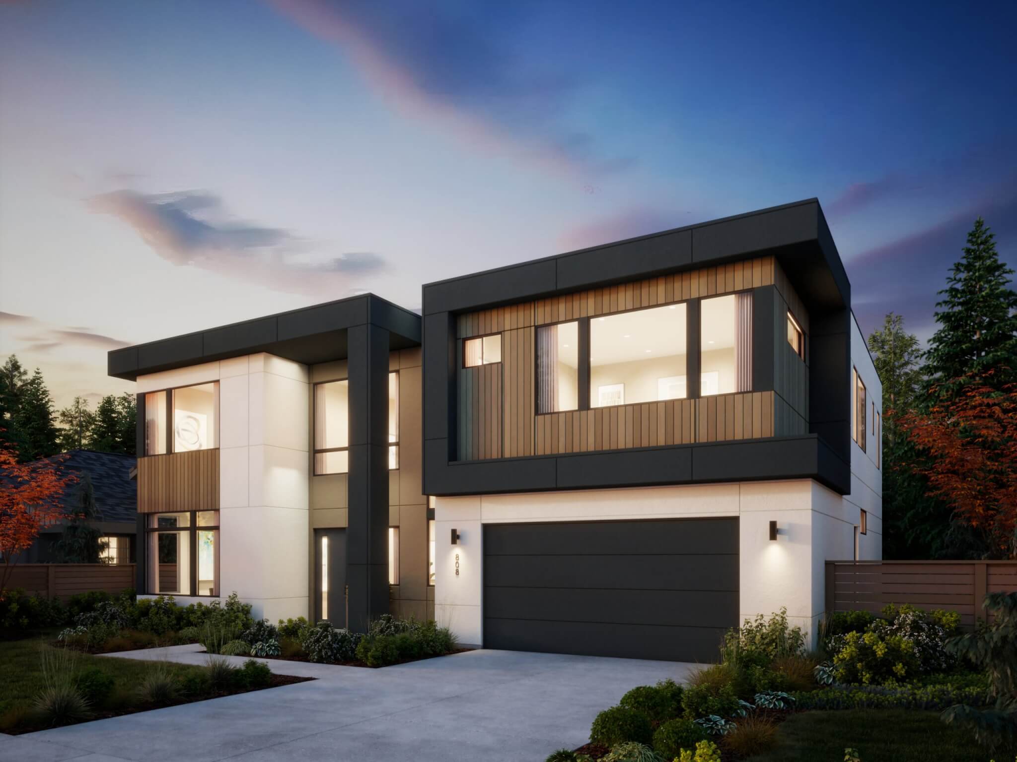 Thomas James Homes Pacific Northwest Alder floorplan with a Modern exterior style