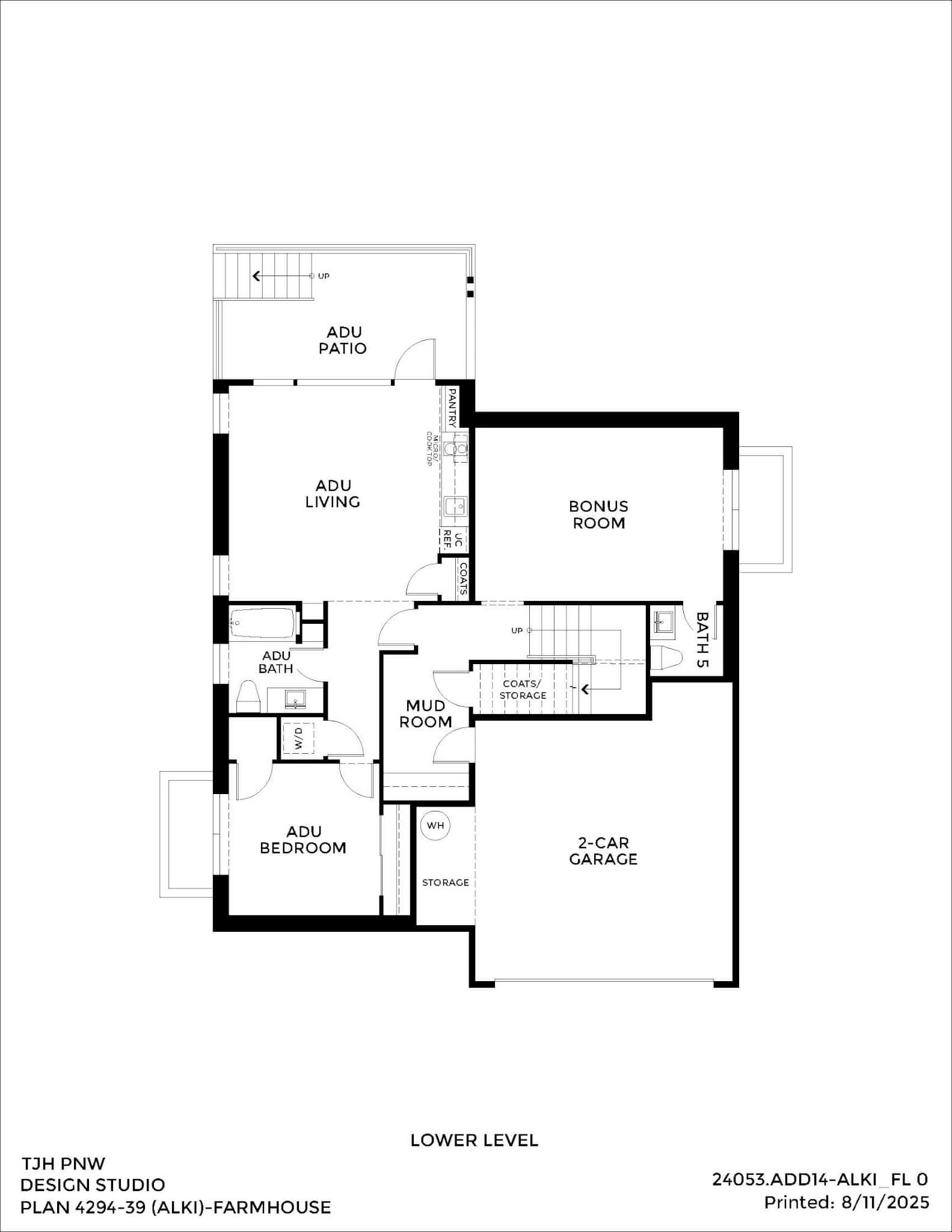 Thomas James Homes Pacific Northwest Alki floorplan