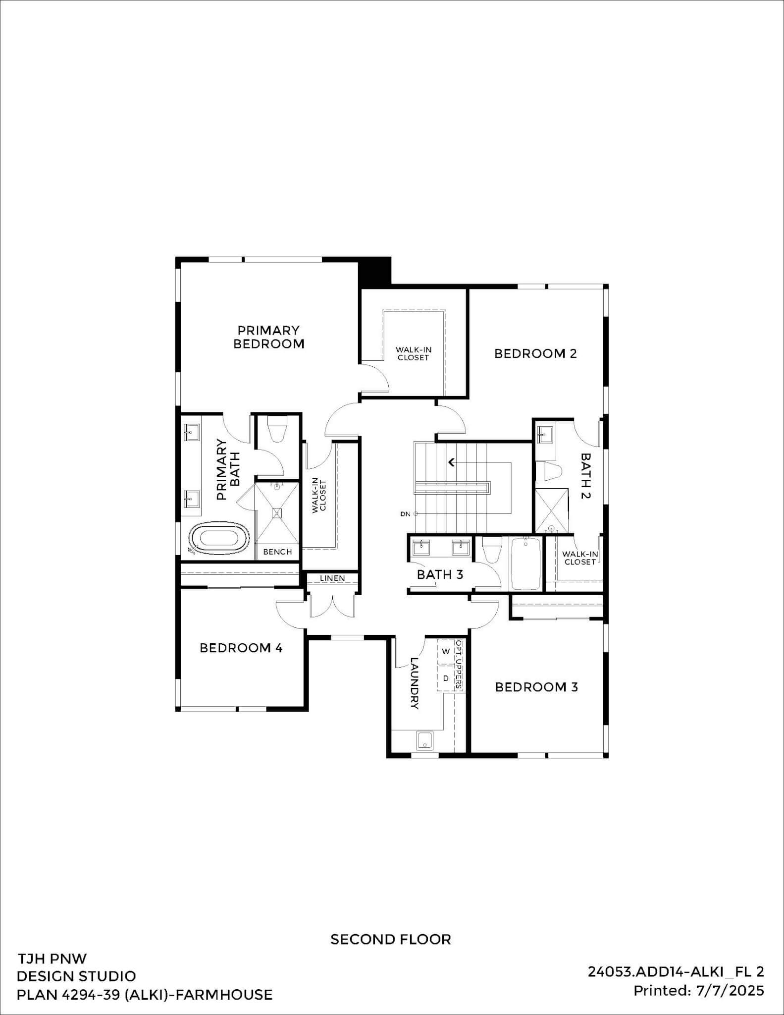 Thomas James Homes Pacific Northwest Alki floorplan