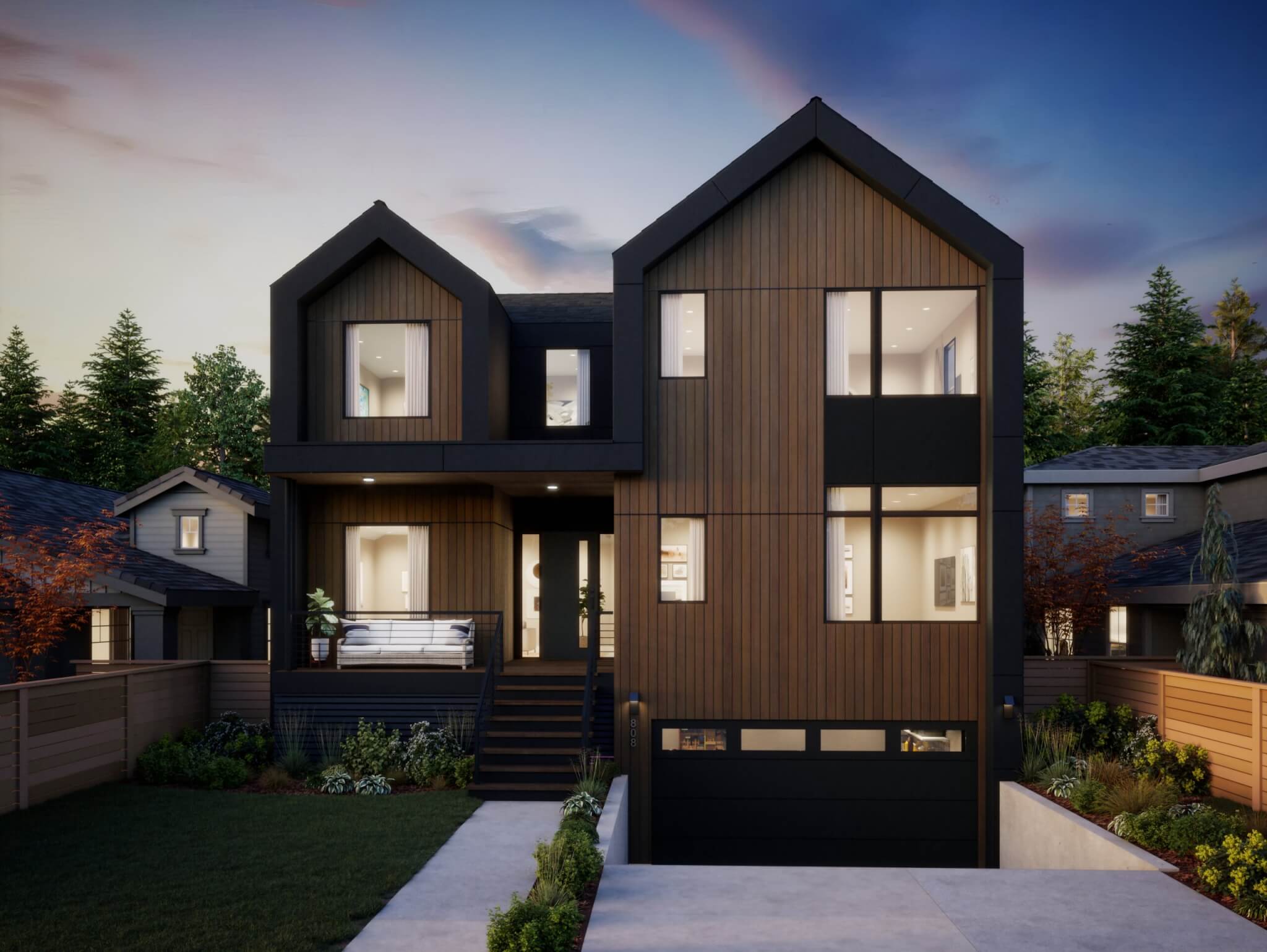 Thomas James Homes Pacific Northwest Alki floorplan with a Scandinavian exterior style