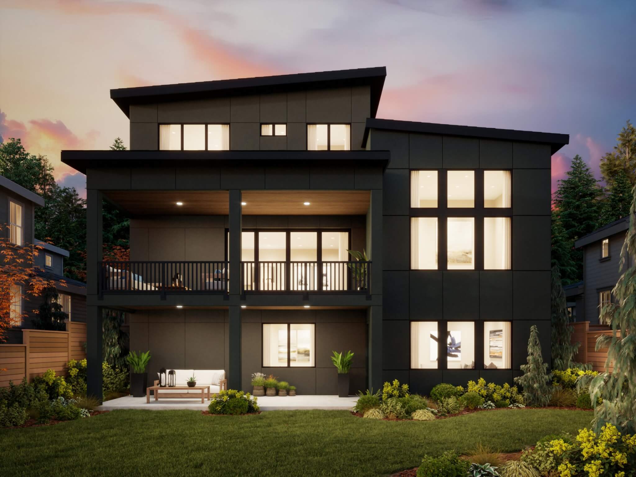 Thomas James Homes Pacific Northwest Bainbridge floorplan with a Contemporary exterior style