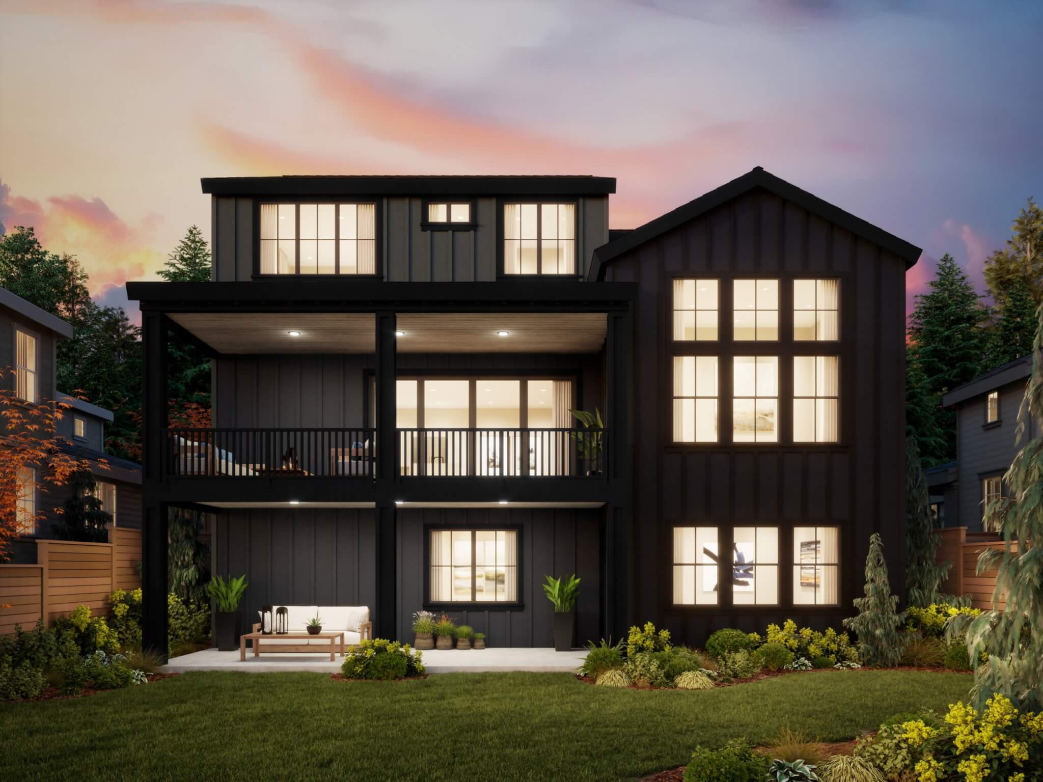 Thomas James Homes Pacific Northwest Bainbridge floorplan with a Farmhouse exterior style