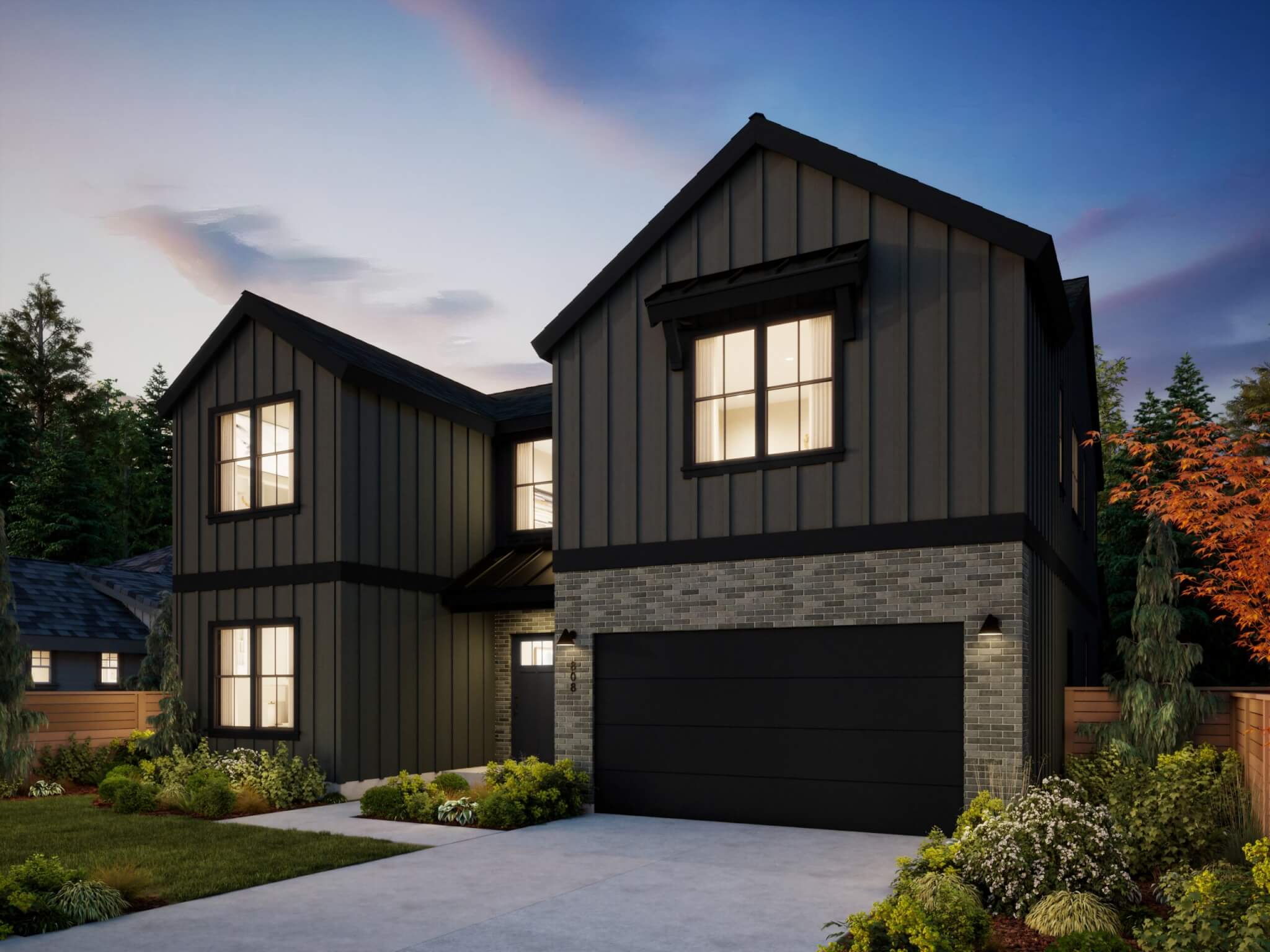 Thomas James Homes Pacific Northwest Bainbridge floorplan with a Farmhouse exterior style