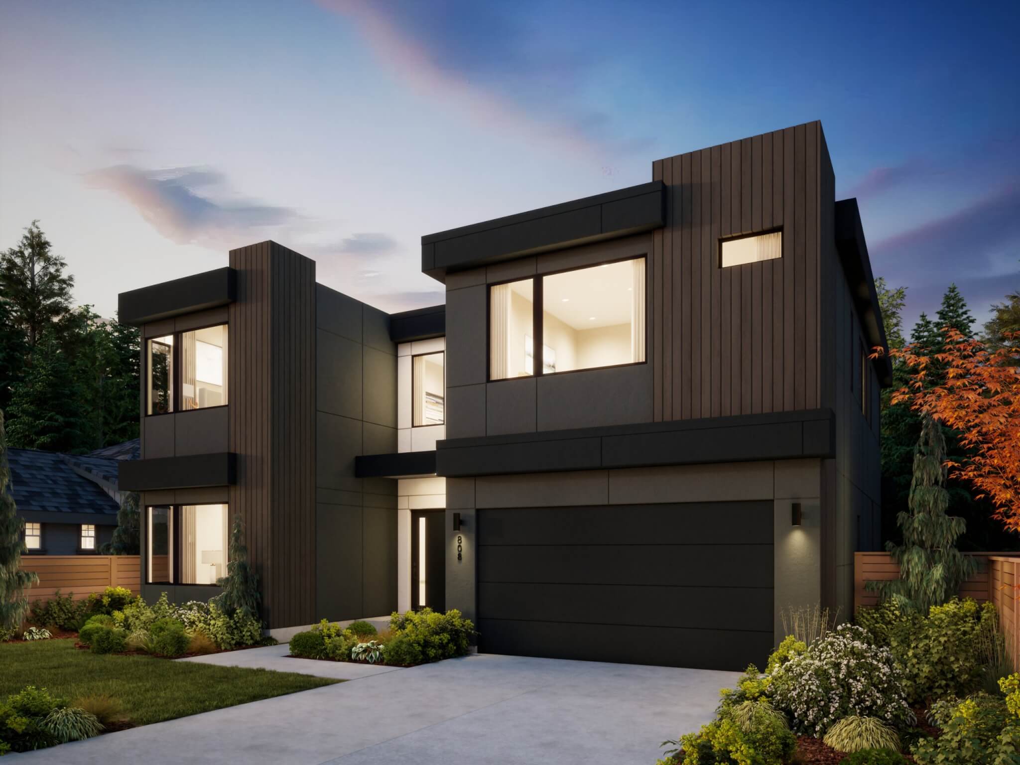 Thomas James Homes Pacific Northwest Bainbridge floorplan with a Modern exterior style