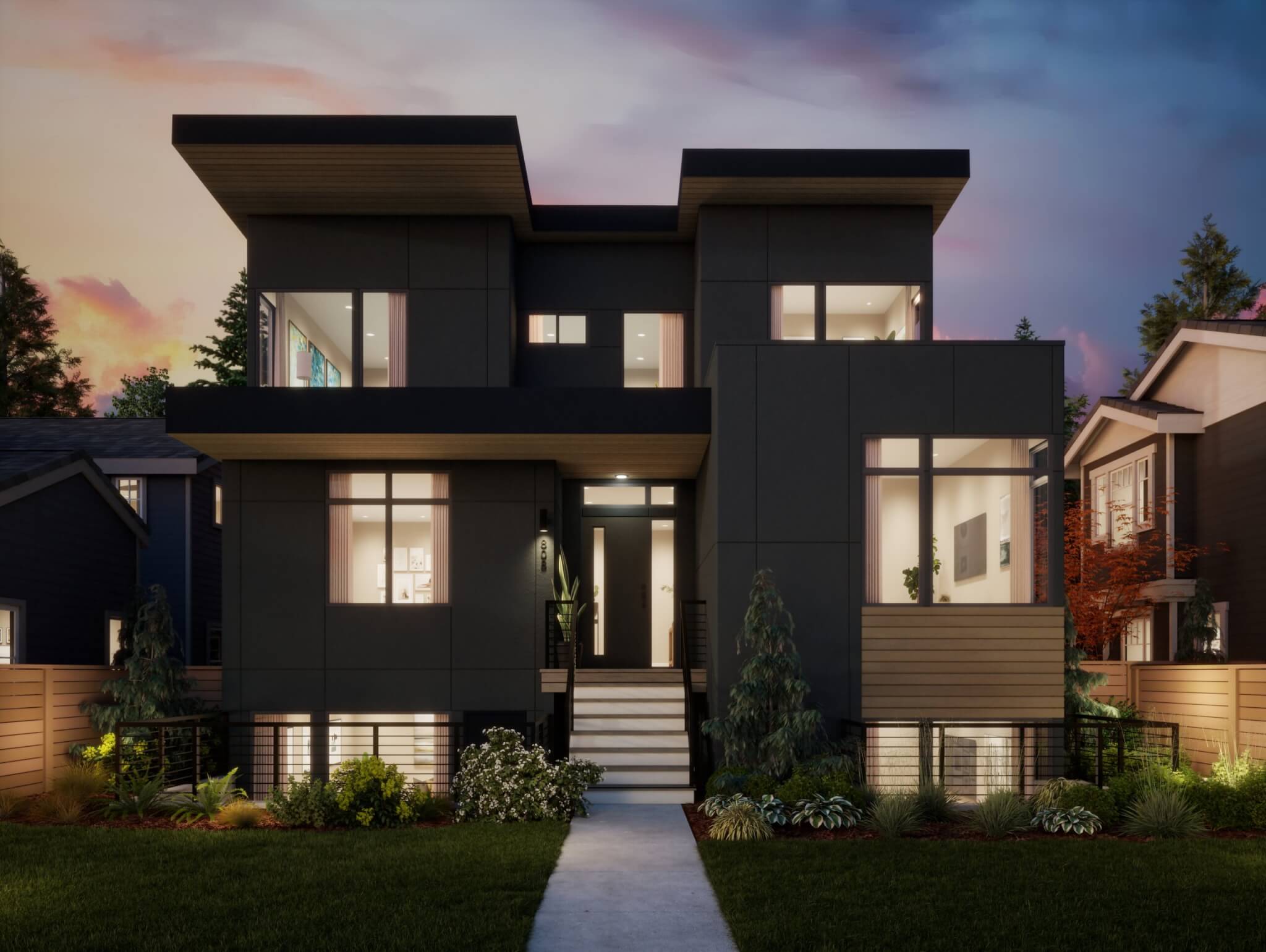 Thomas James Homes Pacific Northwest Blakely floorplan with a Contemporary exterior style