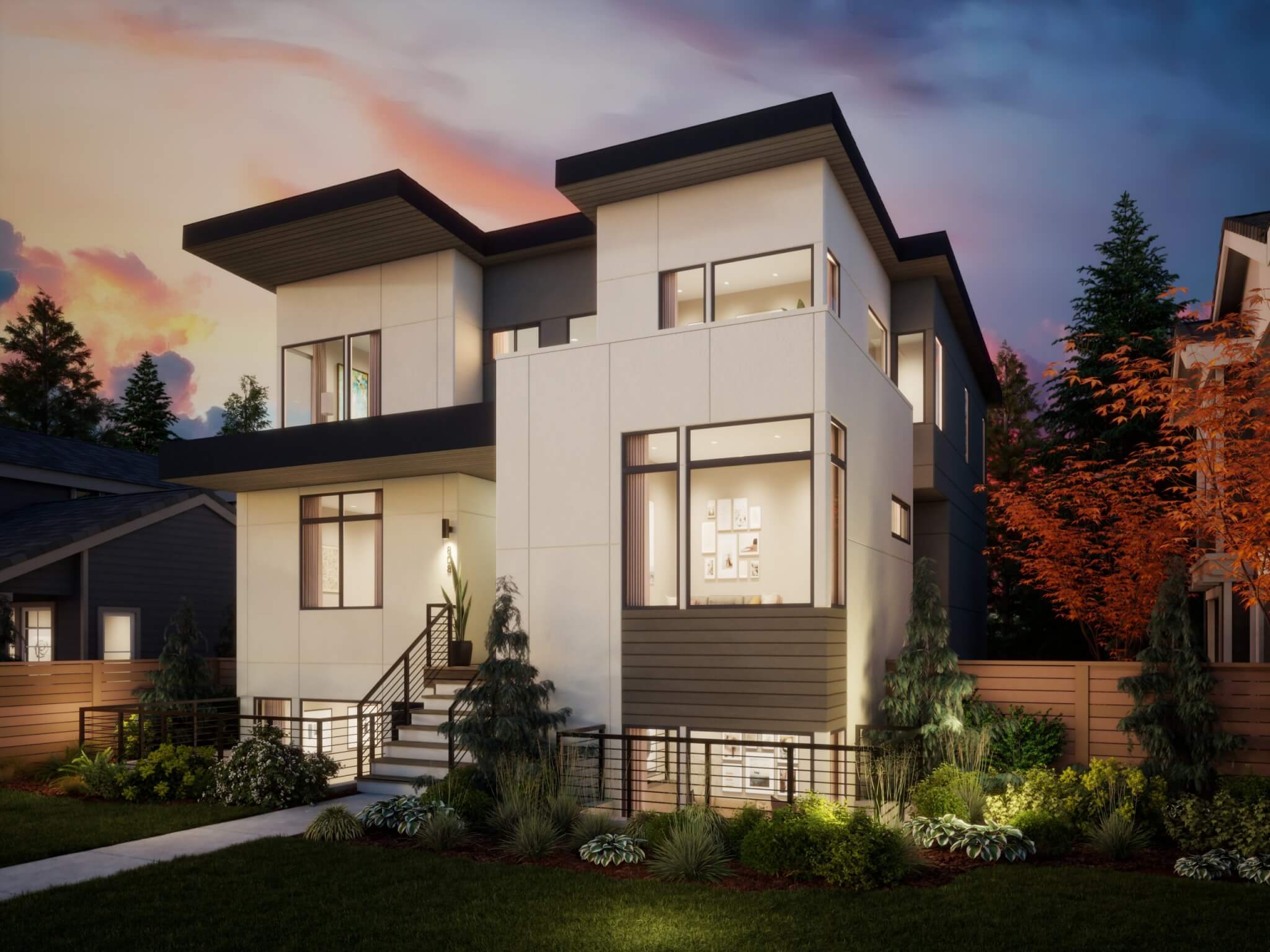 Thomas James Homes Pacific Northwest Blakely floorplan with a Contemporary exterior style