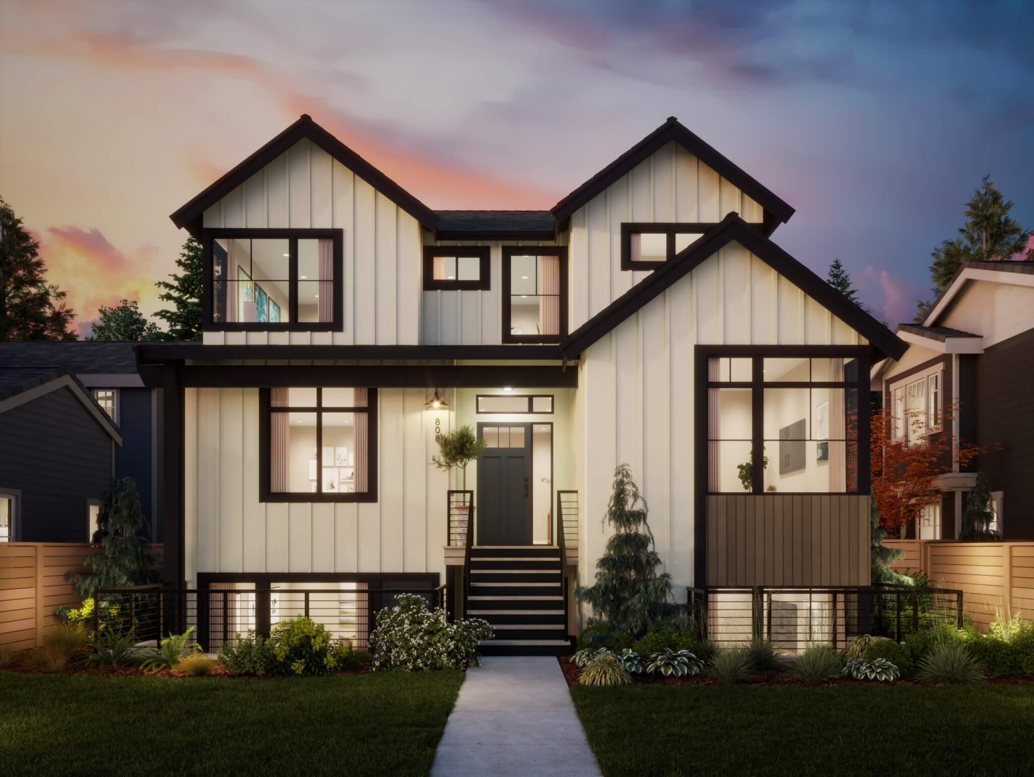 Thomas James Homes Pacific Northwest Blakely floorplan with a Farmhouse exterior style
