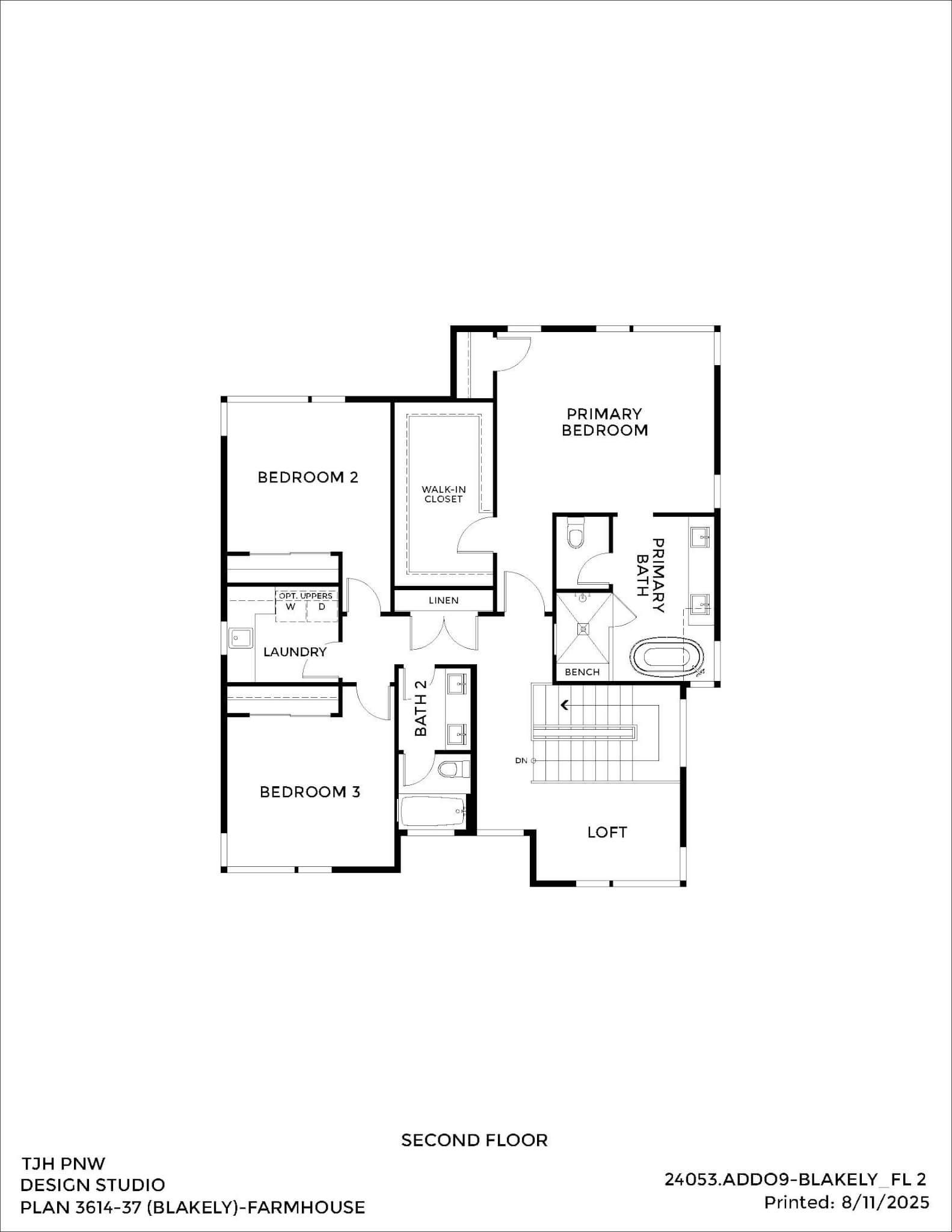 Thomas James Homes Pacific Northwest Blakely floorplan