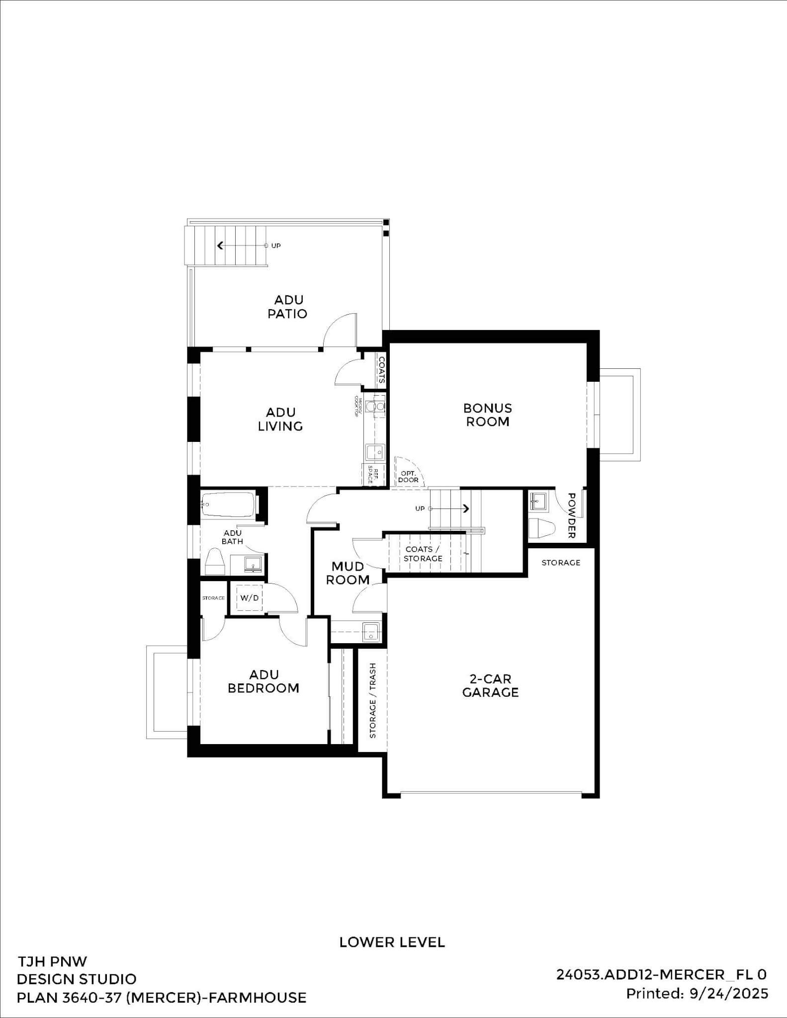 Thomas James Homes Pacific Northwest Mercer floorplan