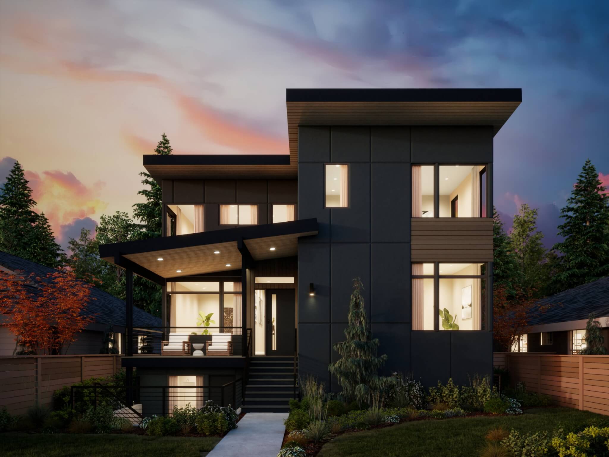 Thomas James Homes Pacific Northwest Olympia floorplan with a Contemporary exterior style