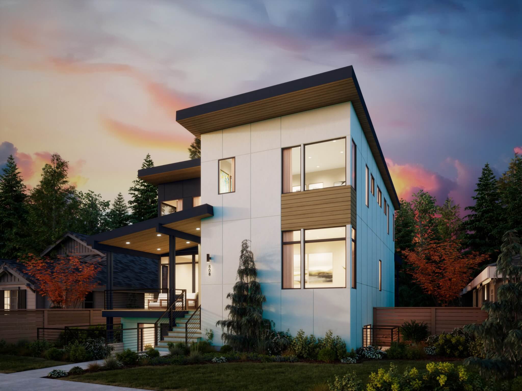 Thomas James Homes Pacific Northwest Olympia floorplan with a Contemporary exterior style