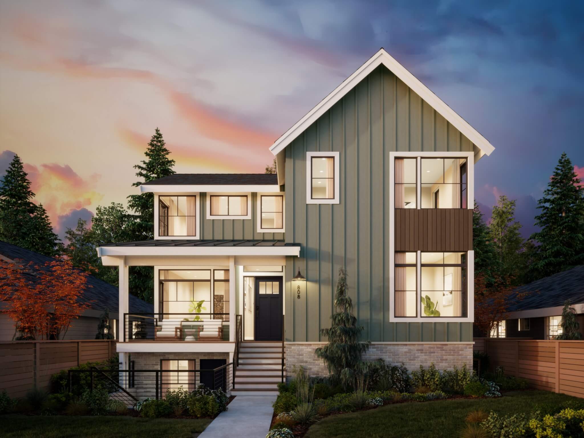 Thomas James Homes Pacific Northwest Olympia floorplan with a Farmhouse exterior style