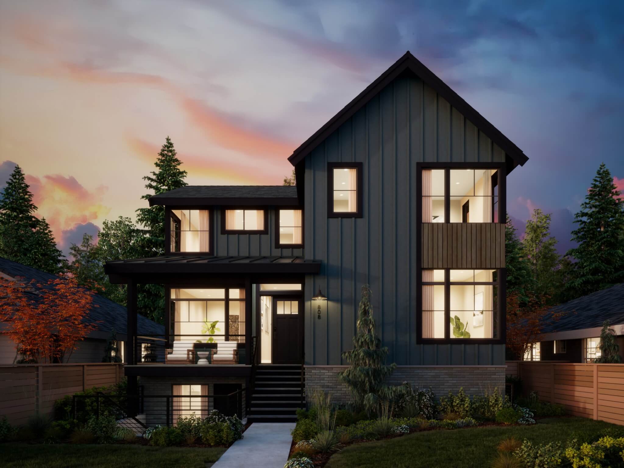 Thomas James Homes Pacific Northwest Olympia floorplan with a Farmhouse exterior style