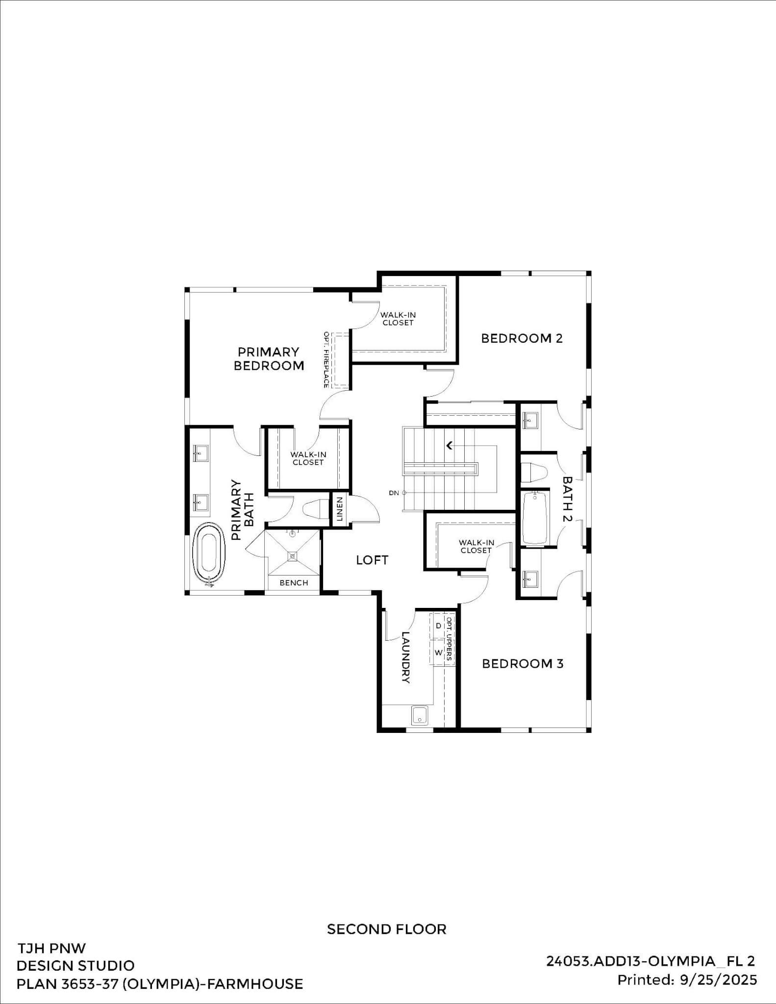 Thomas James Homes Pacific Northwest Olympia floorplan