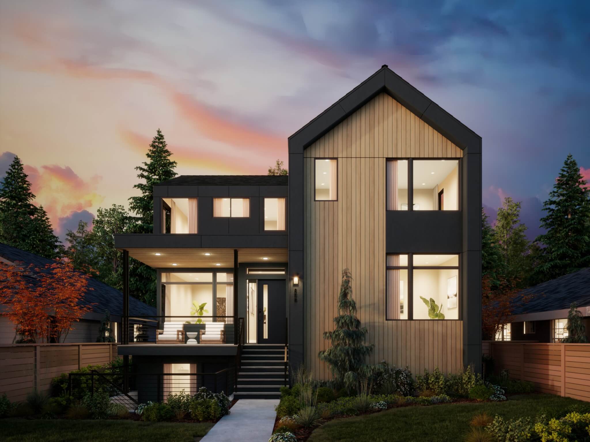 Thomas James Homes Pacific Northwest Olympia floorplan with a Scandinavian exterior style
