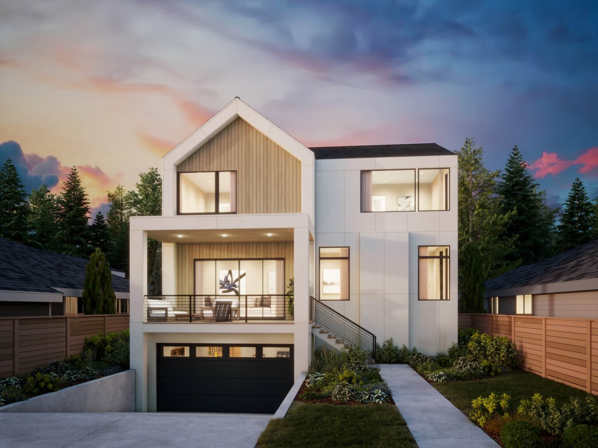 Thomas James Homes Pacific Northwest Olympia floorplan with a Scandinavian exterior style