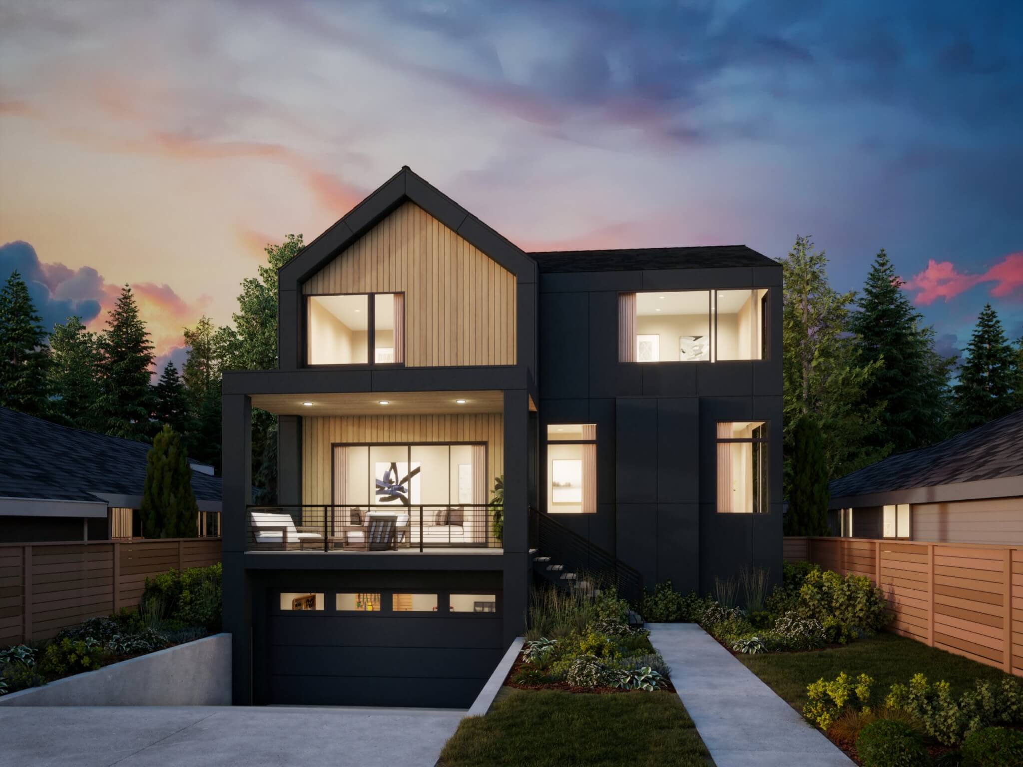 Thomas James Homes Pacific Northwest Olympia floorplan with a Scandinavian exterior style