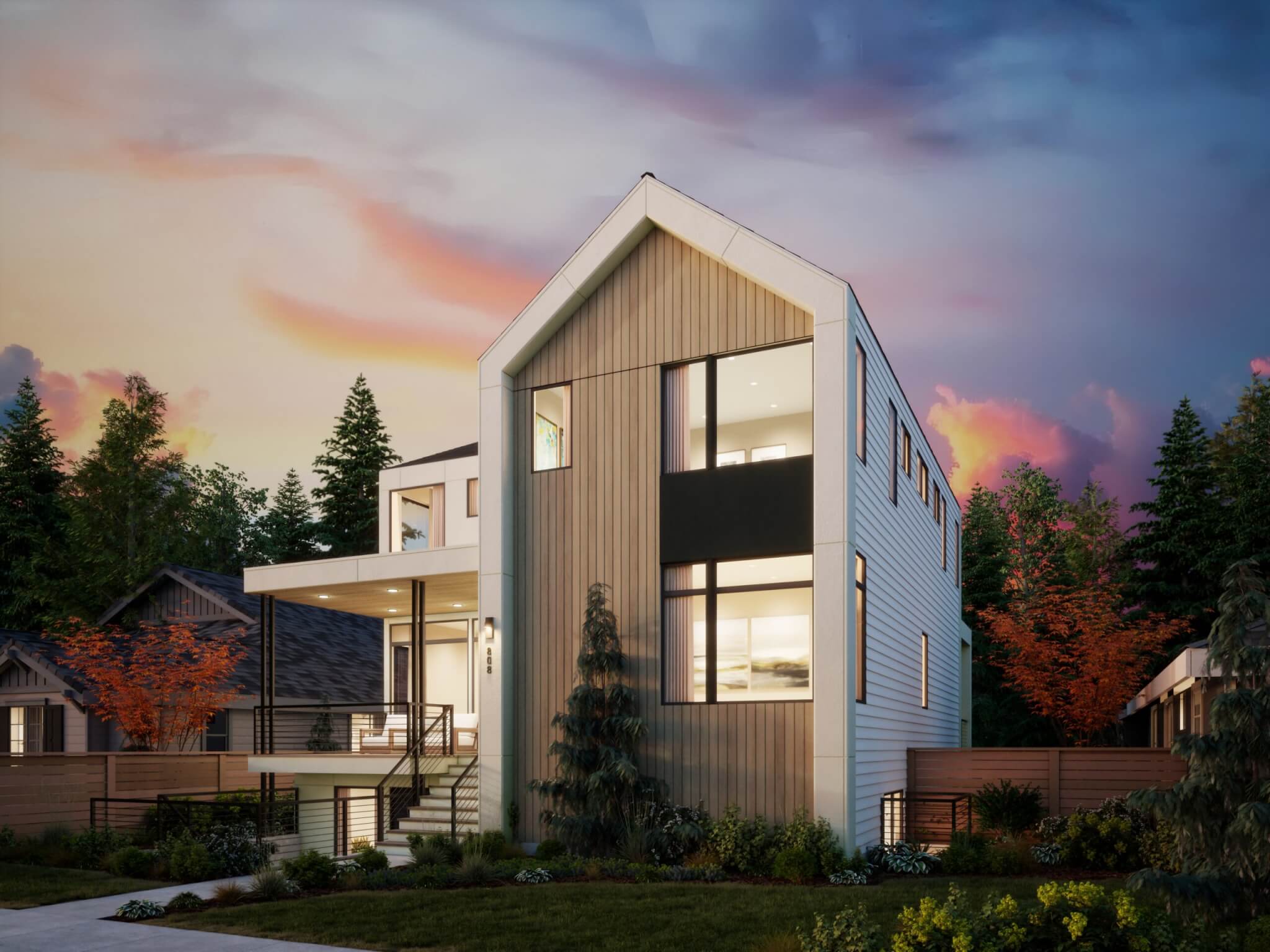 Thomas James Homes Pacific Northwest Olympia floorplan with a Scandinavian exterior style