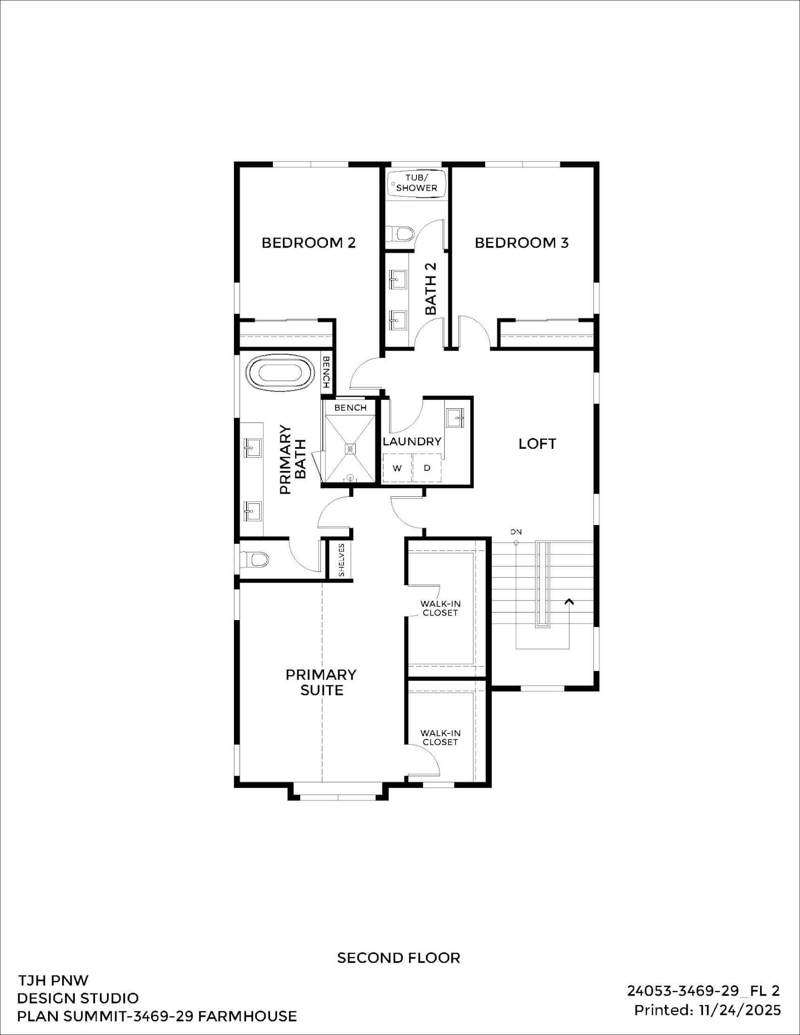 Thomas James Homes Pacific Northwest Summit floorplan