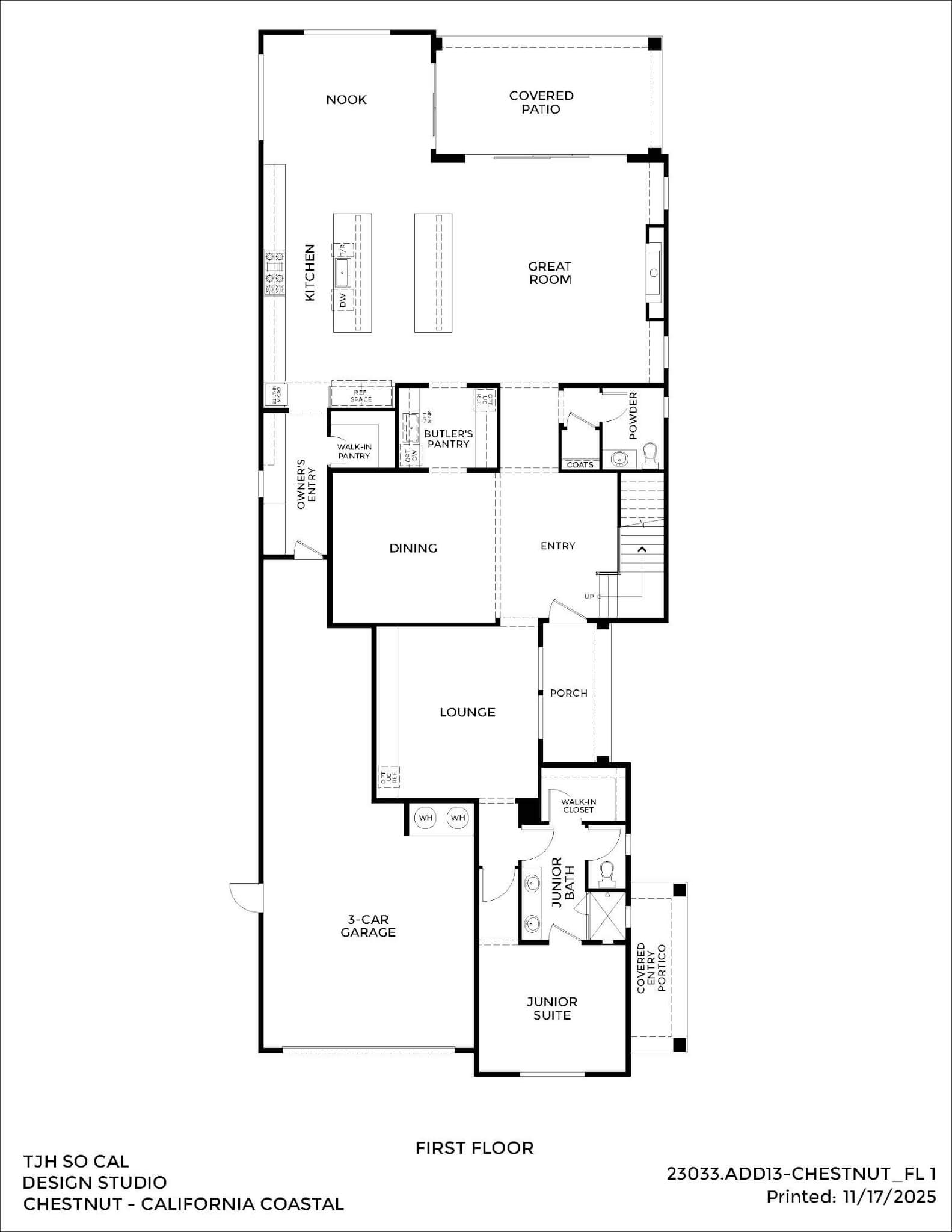 Thomas James Homes Southern California Chestnut floorplan