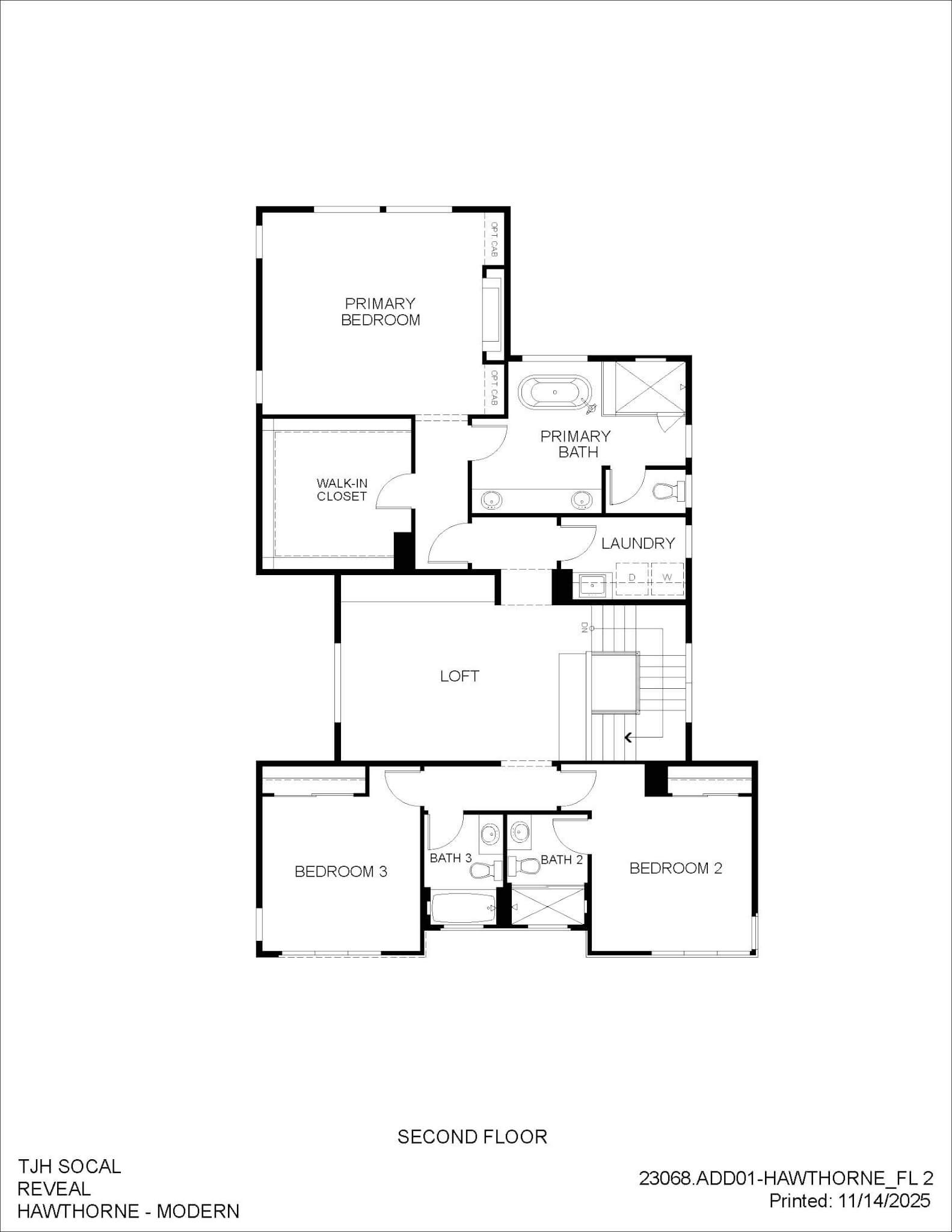 Thomas James Homes Southern California Hawthorne floorplan