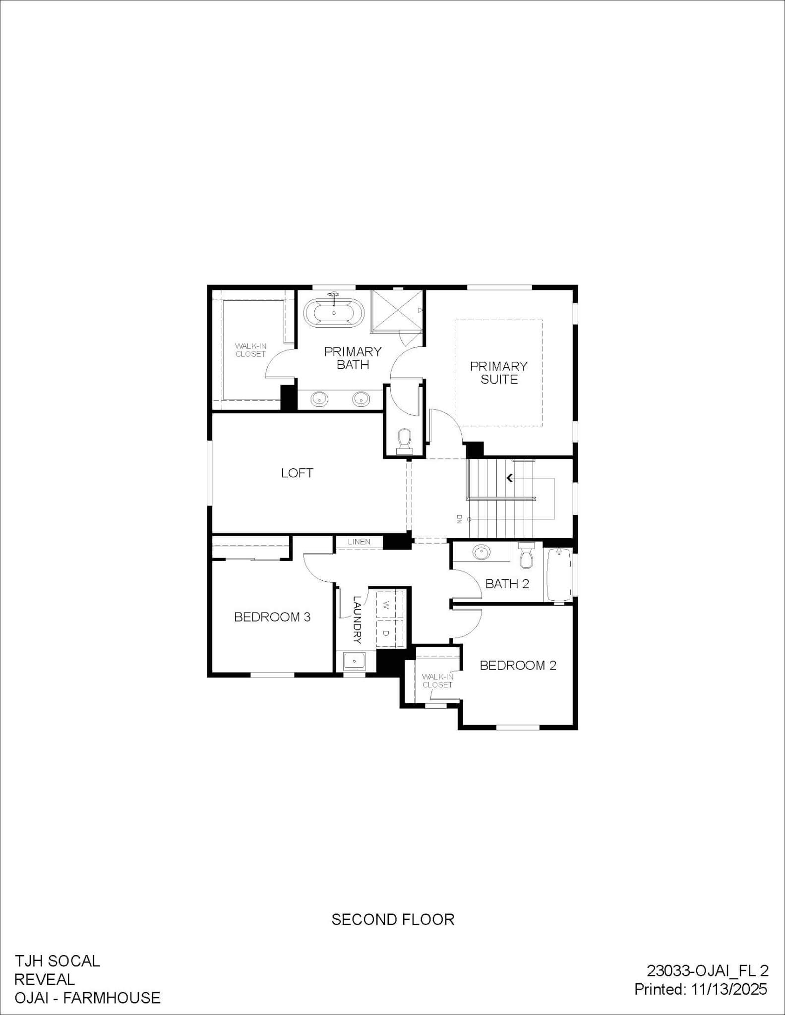 Thomas James Homes Southern California Ojai floorplan