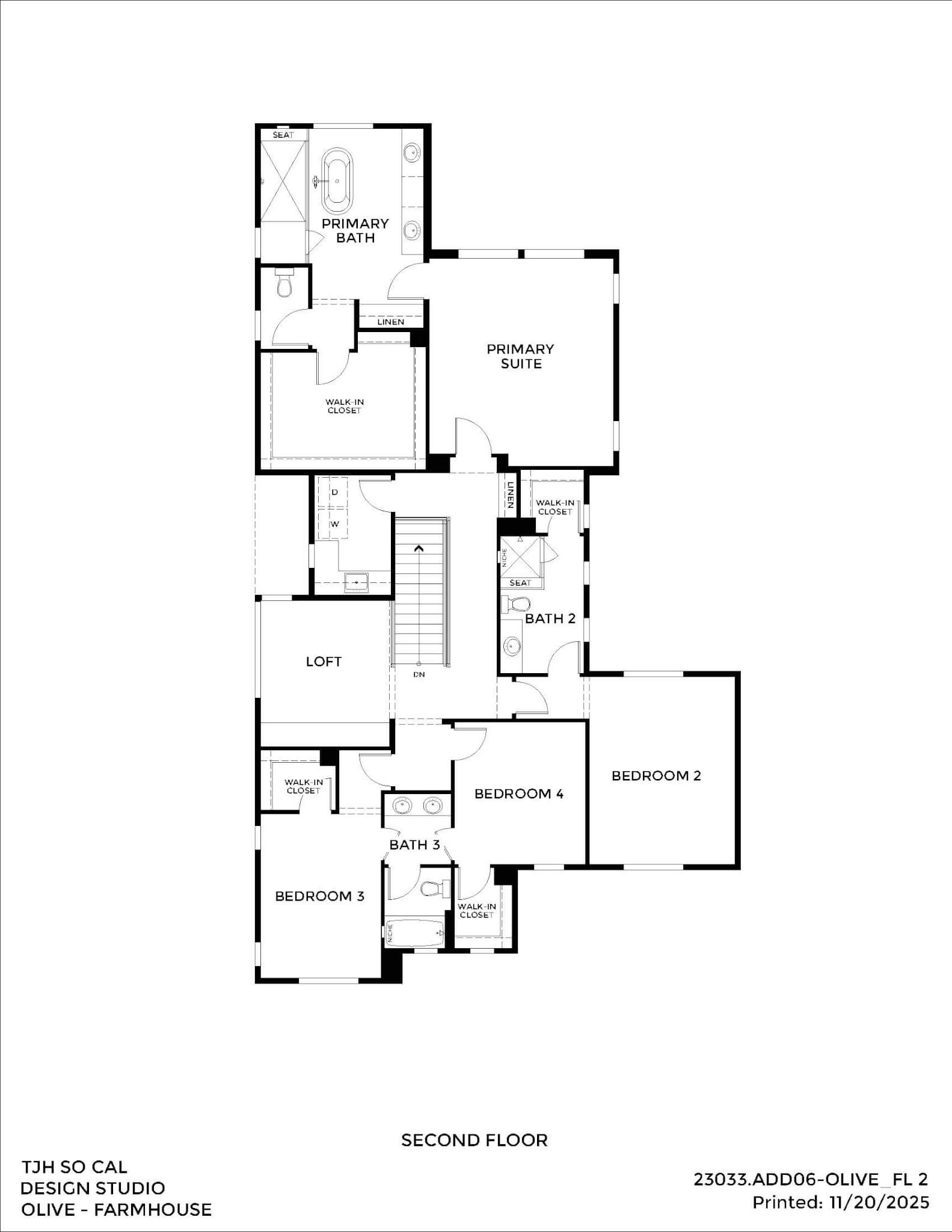 Thomas James Homes Southern California Olive floorplan