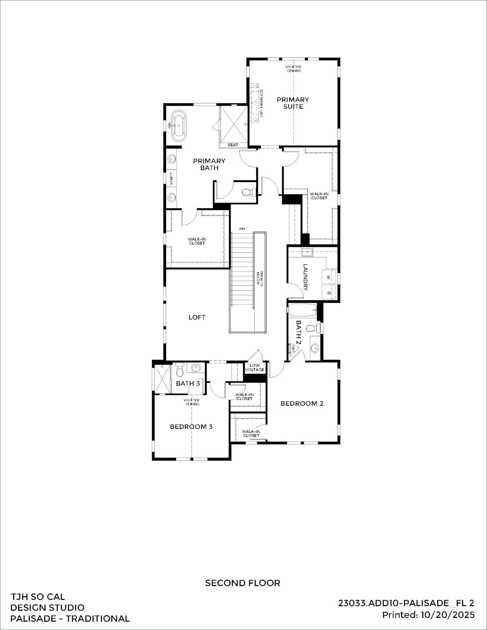 Thomas James Homes Southern California Palisade floorplan
