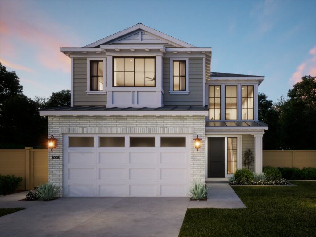 Thomas James Homes Southern California Ponderosa floorplan with a Traditional exterior style